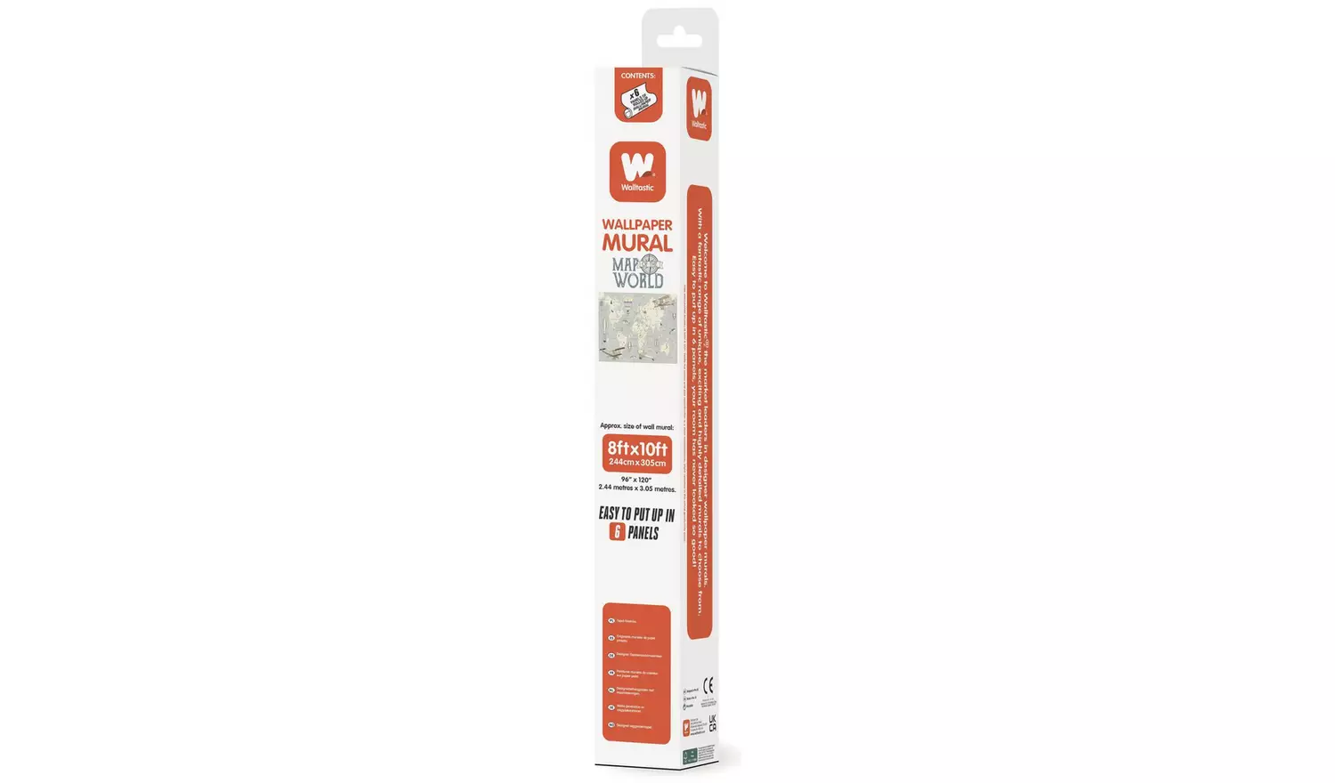 Walltastic Map of the World Kids Wall Mural