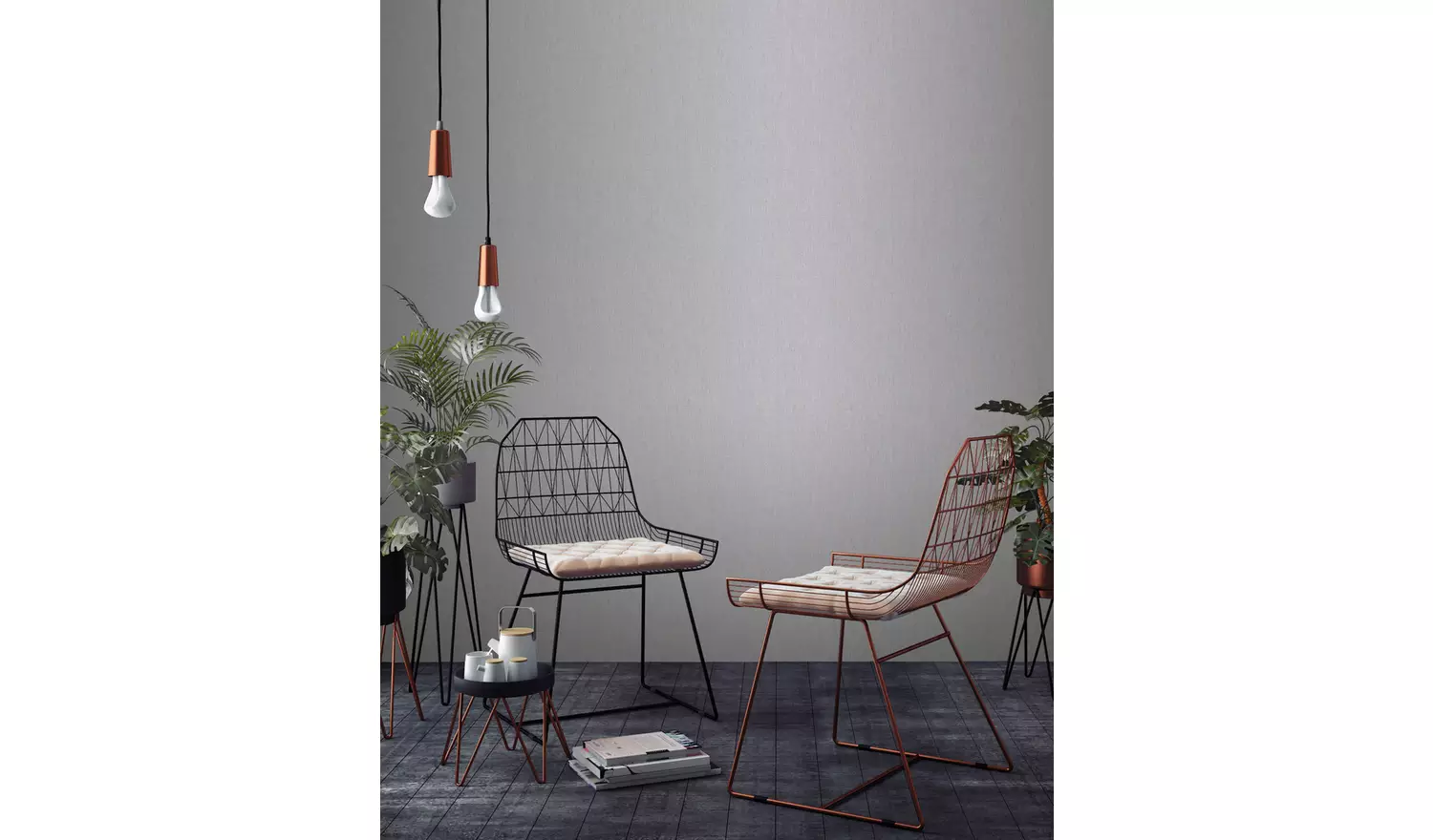 Superfresco Easy Calico Grey Wallpaper