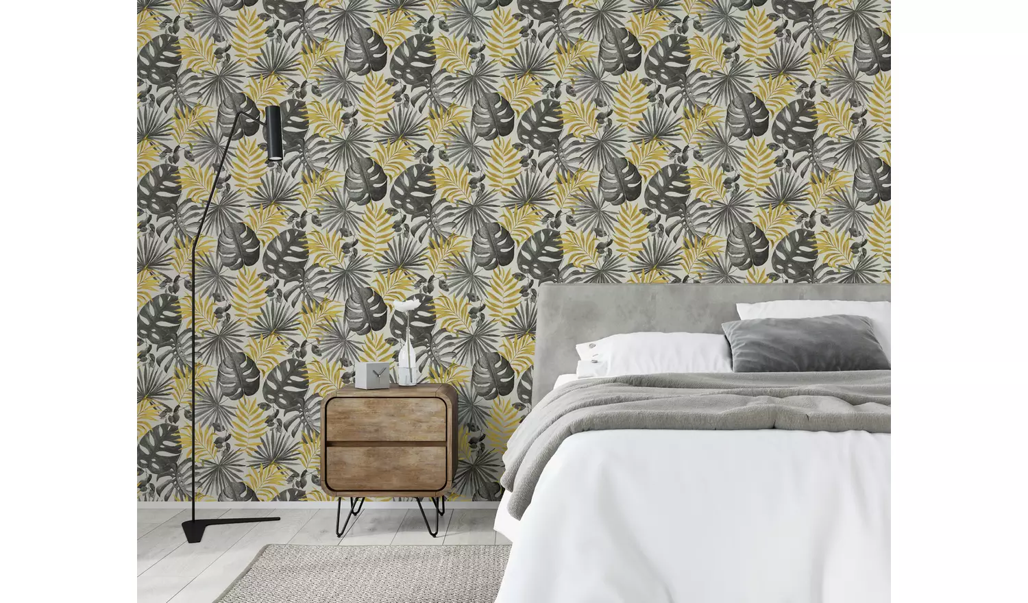 Arthouse Jungle Black And Gold Wallpaper