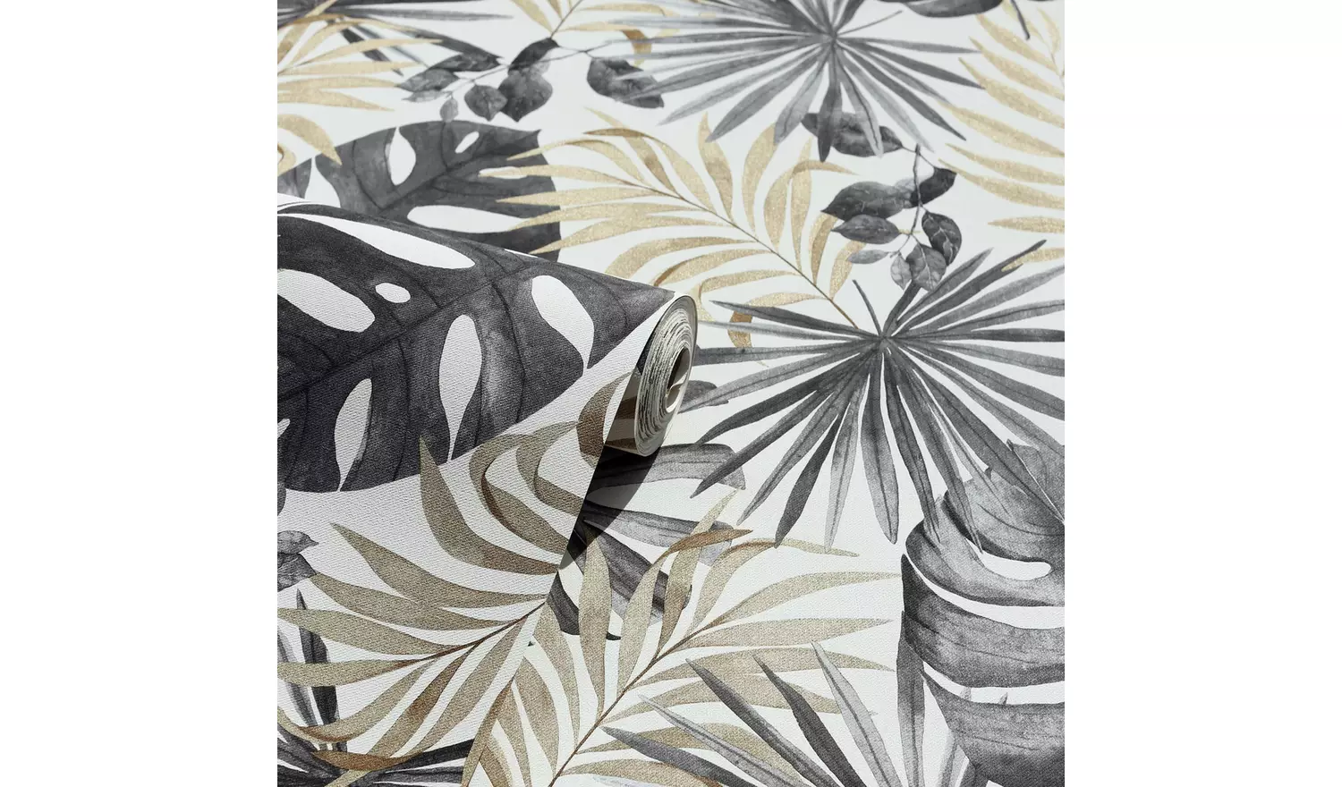 Arthouse Jungle Black And Gold Wallpaper