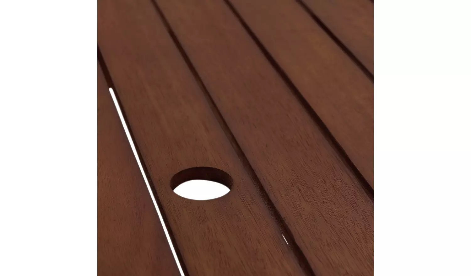 Habitat Amalfi 6 Seater Wooden Patio Set - Brown