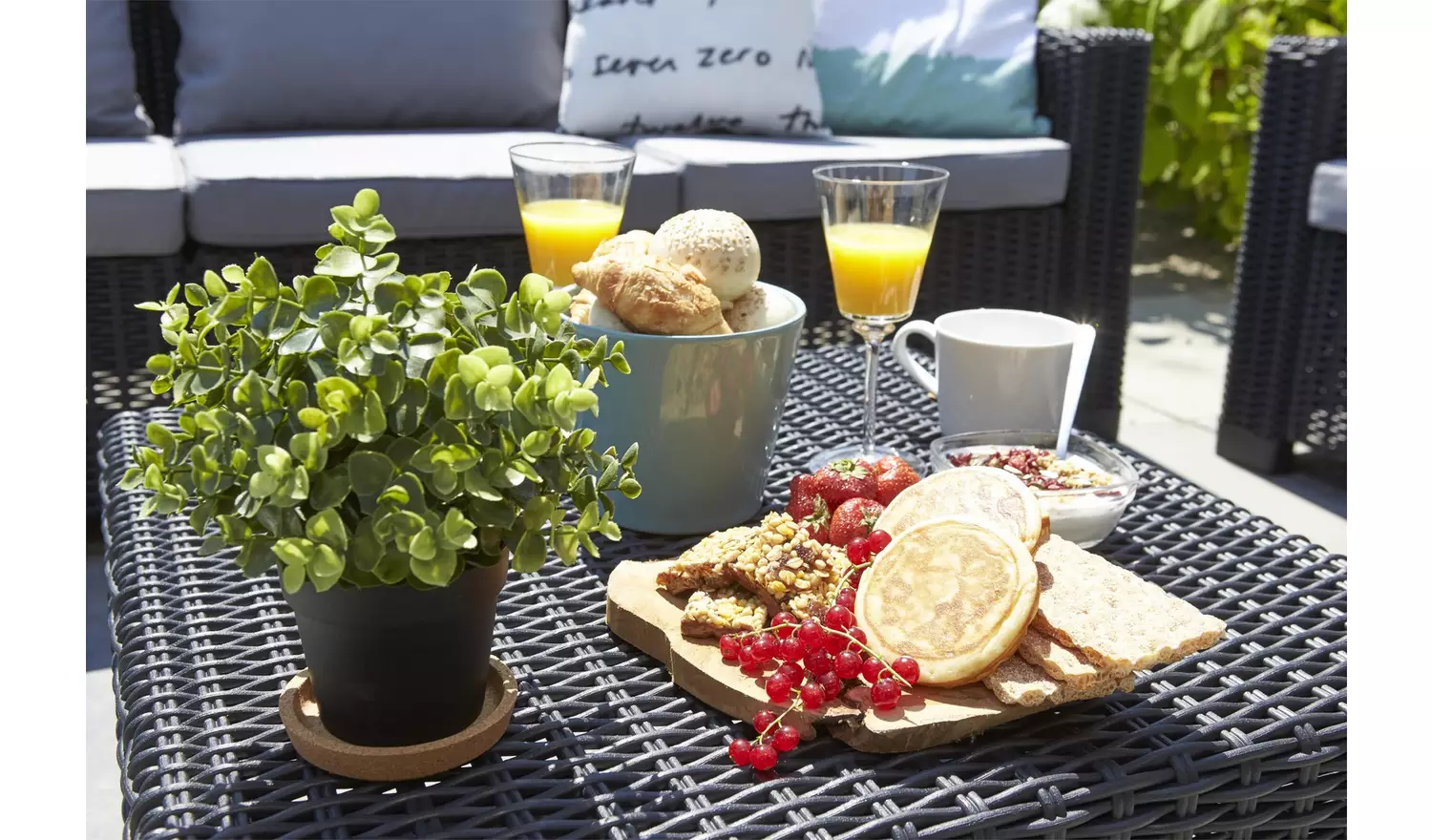 Keter California 5 Seater Garden Sofa Set - Graphite