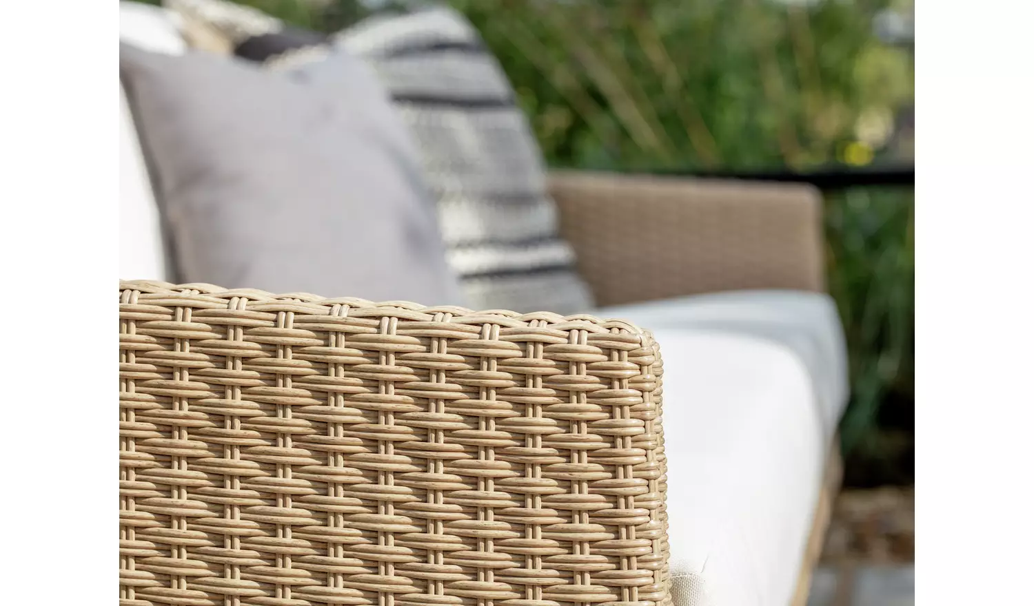 Habitat Ella 5 Seater Rattan Effect Garden Sofa Set- Natural