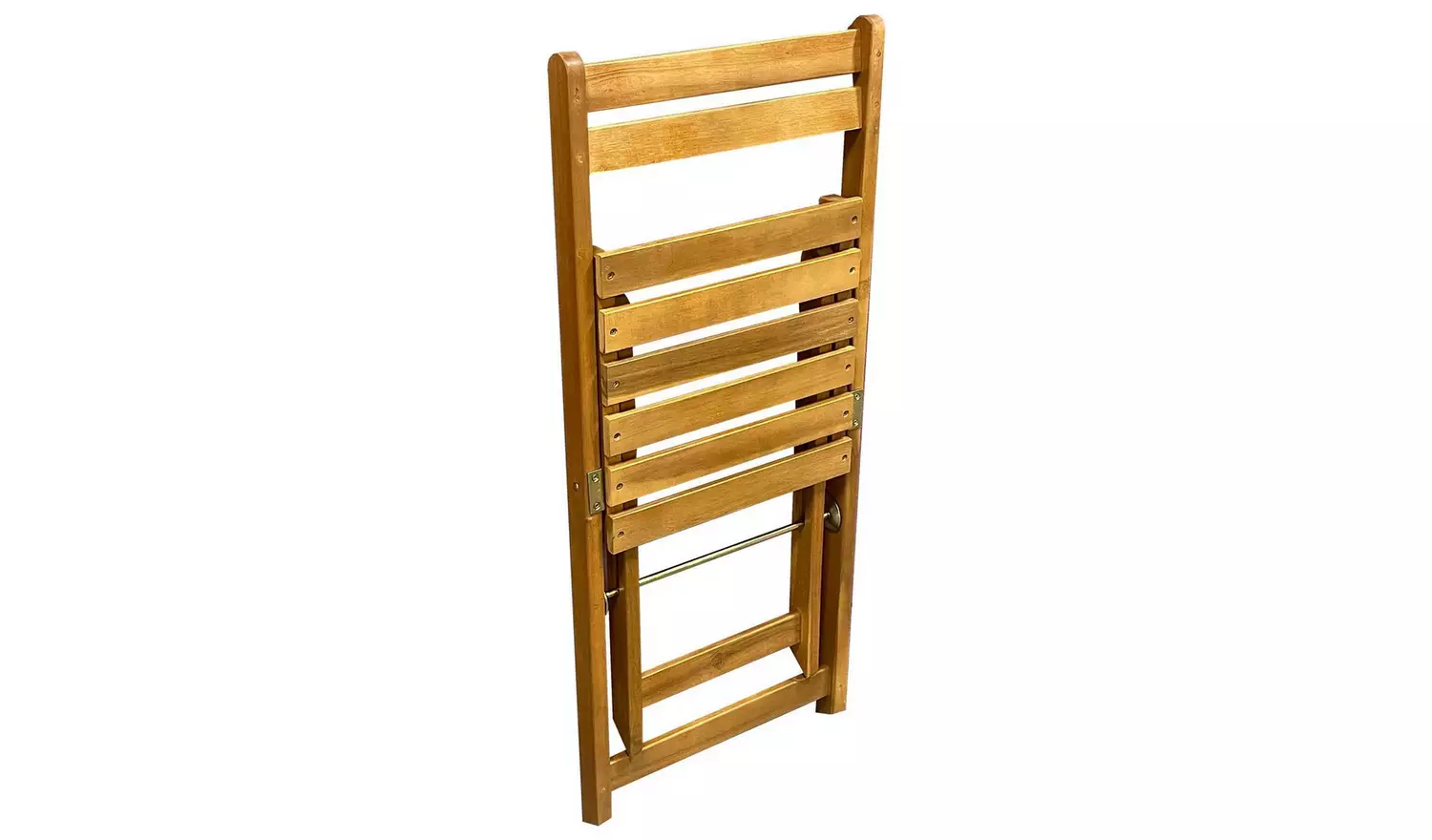 Greenhurst 2 Seater Folding Wooden Garden Bistro Set-Natural