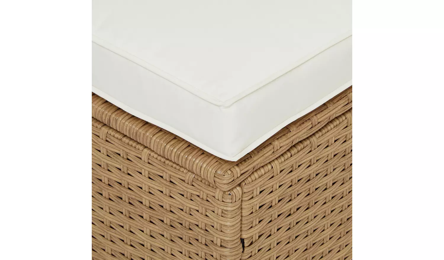 Argos Home 4 Seater Rattan Effect Garden Sofa Set- Natural