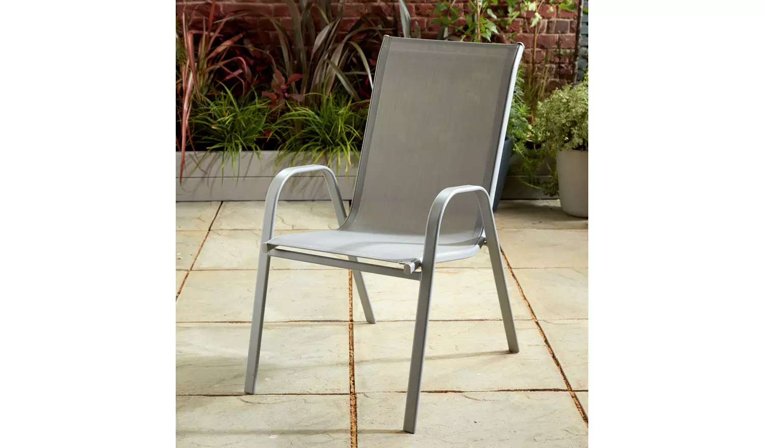 Argos Home Sicily 4 Seater Metal Patio Set - Grey
