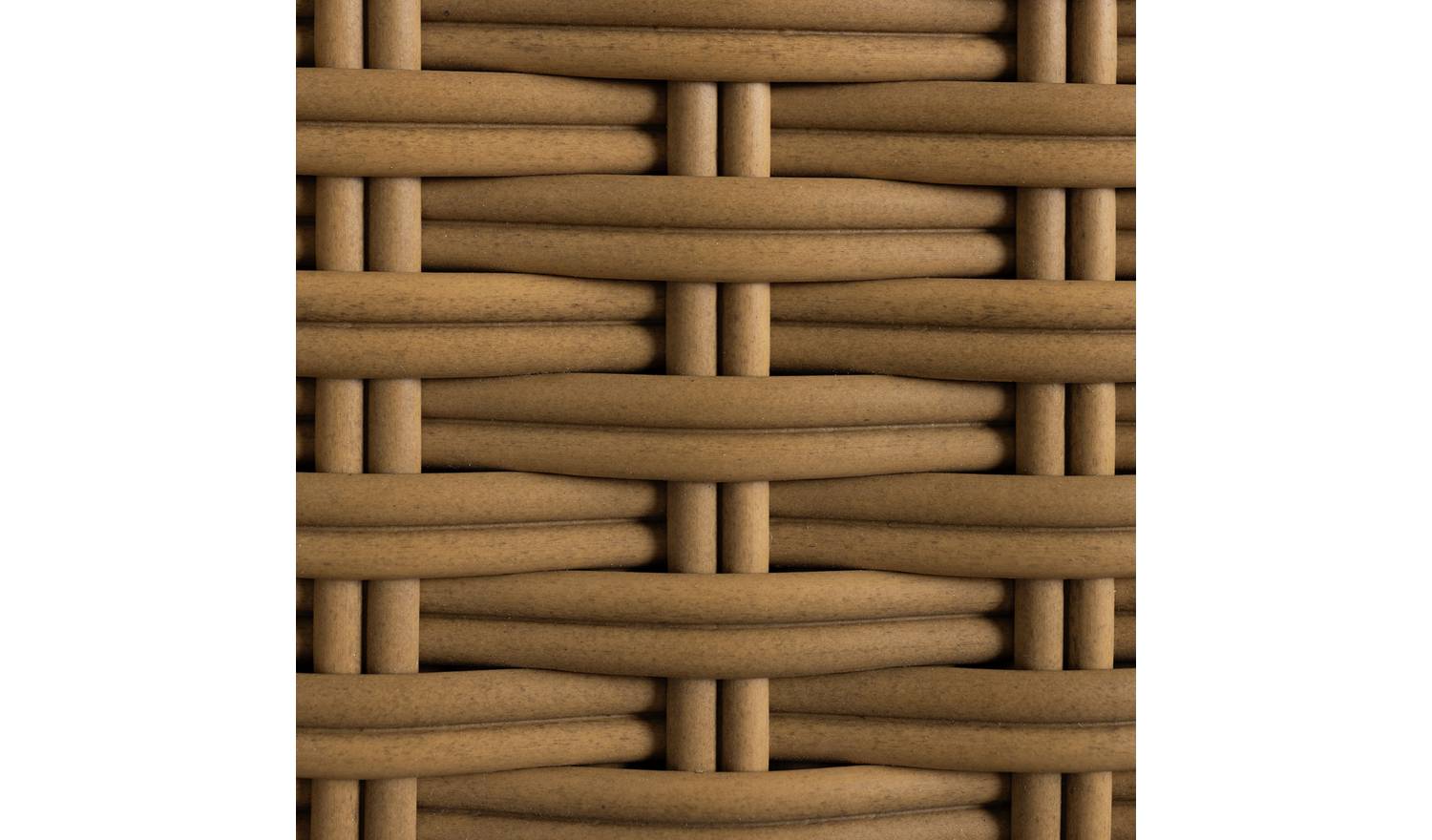 Habitat June 3 Seater Rattan Effect Garden Sofa Set - Brown