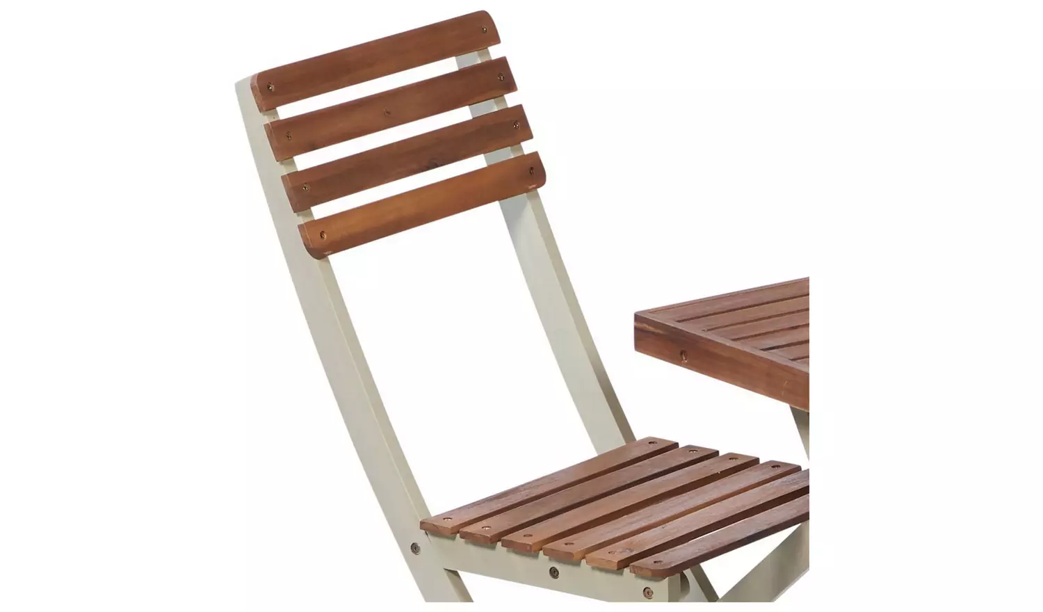 Greenhurst Burley 2 Seater Folding Wooden Garden Bistro Set