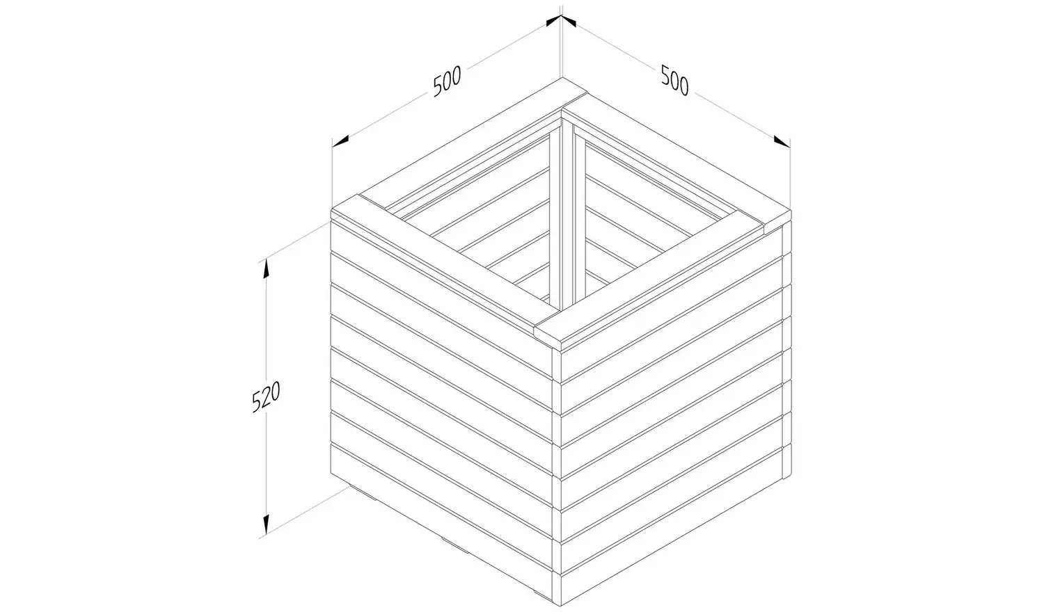Forest Garden 2 Seater Wooden Garden Patio Set - Natural
