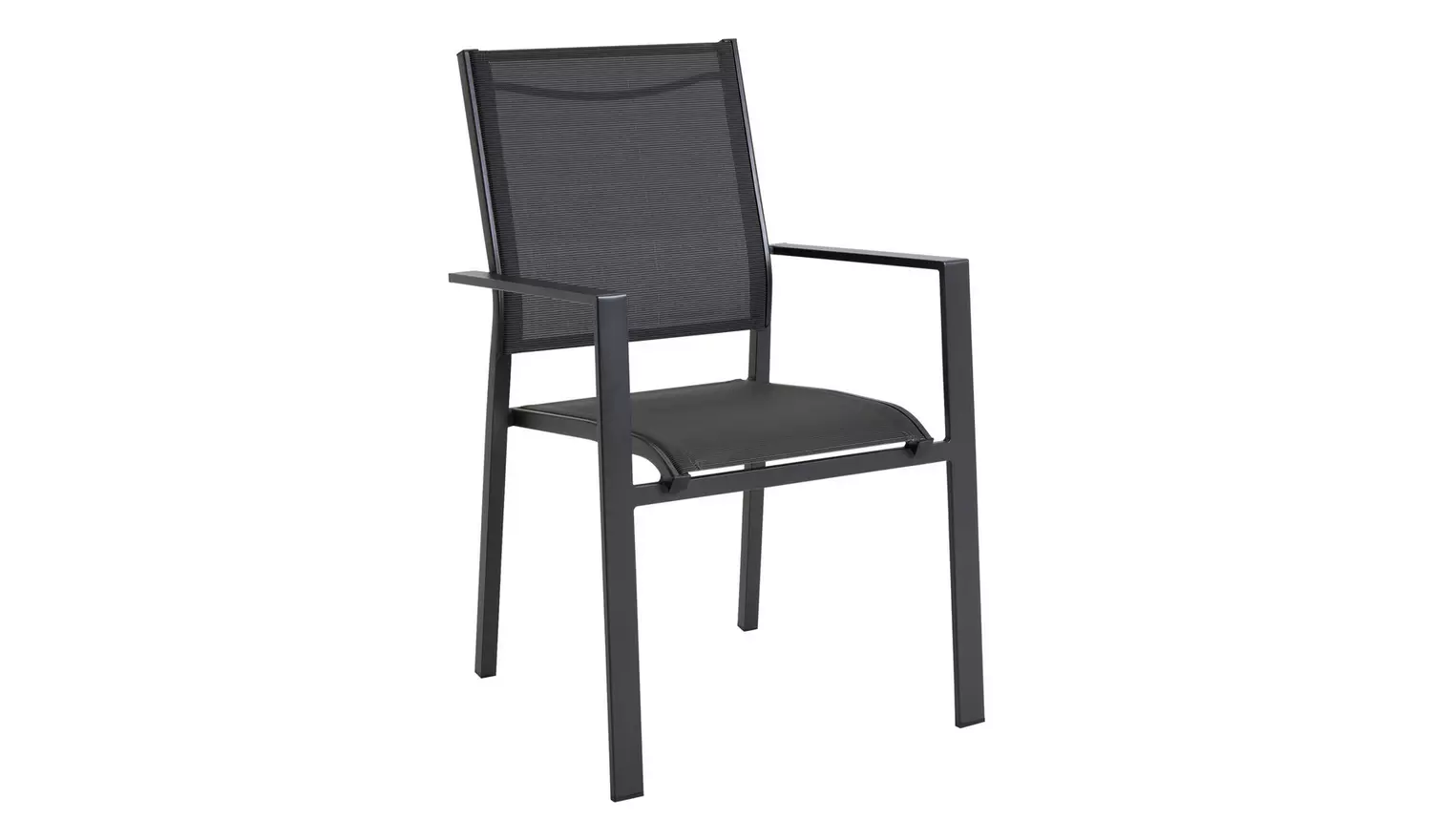 Argos Home 6 Seater Metal Patio Set - Black