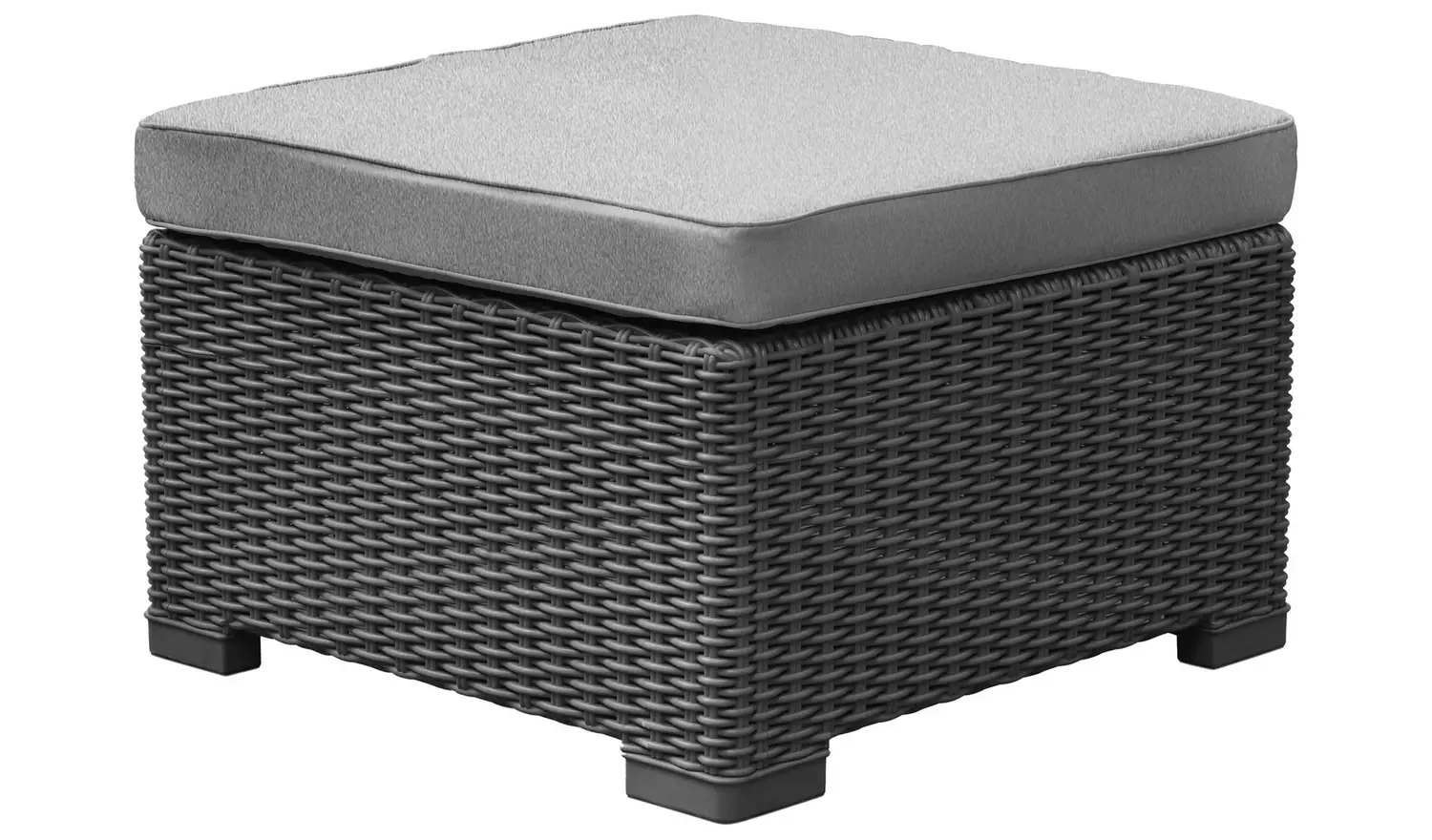 Keter California 3 Seater Mini Garden Corner Sofa Set - Grey