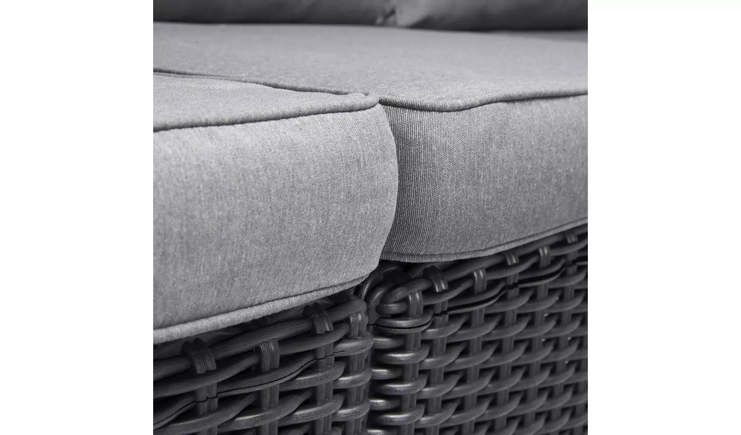 Keter California 3 Seater Mini Garden Corner Sofa Set - Grey