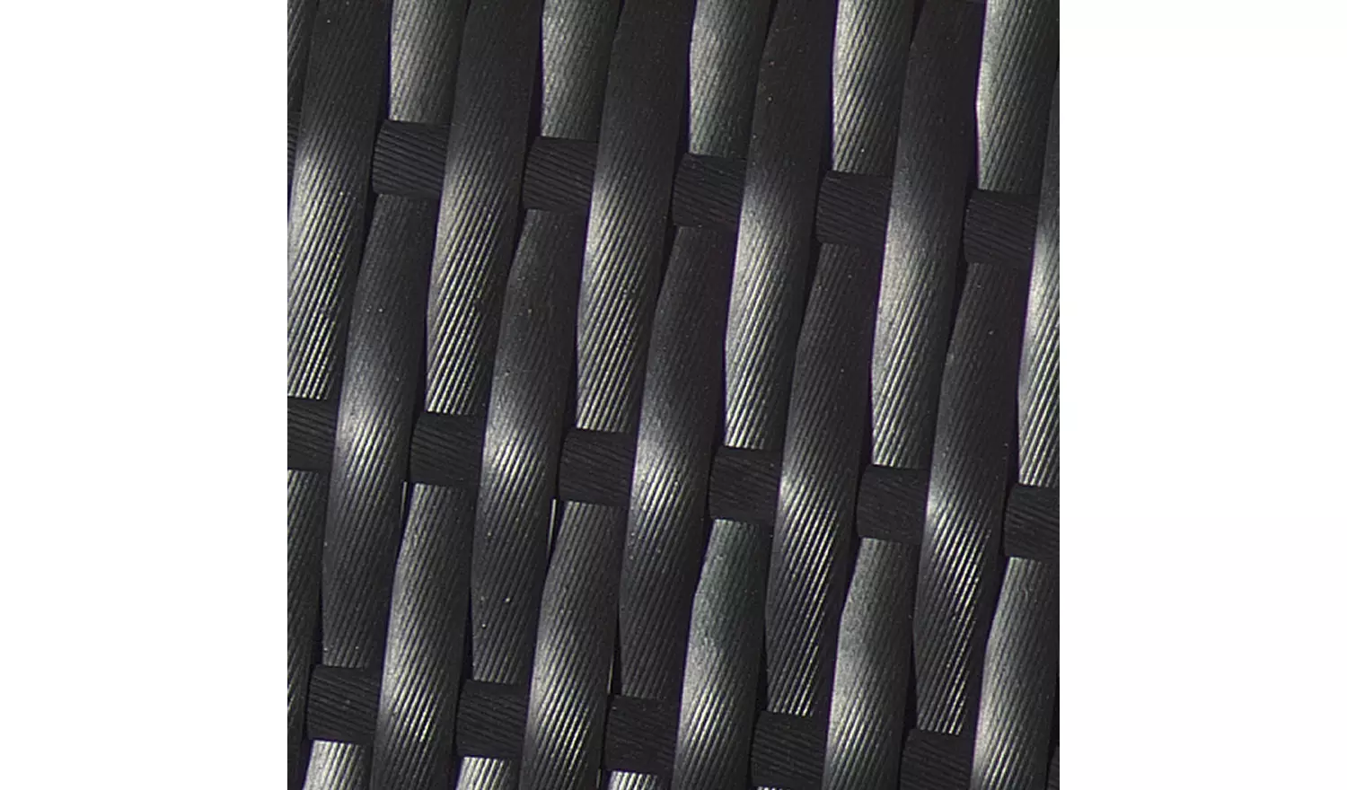 Argos Home Cube 6 Seater Rattan Effect Patio Set - Black