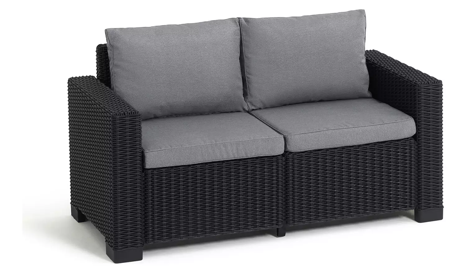 Keter California 2 Seater Garden Chaise Sofa Set - Grey