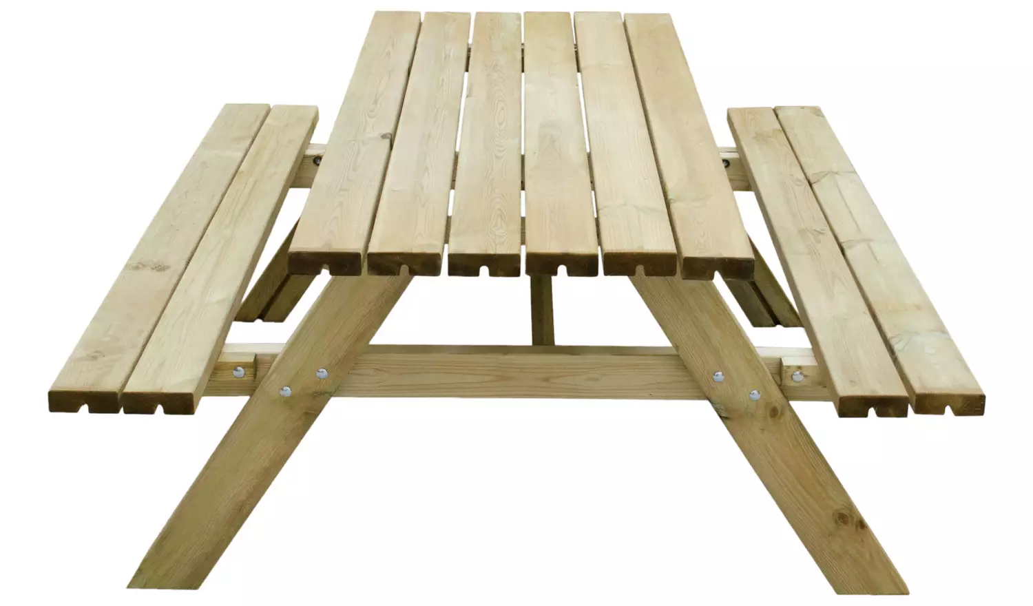 Forest Garden 8 Seater Wooden Rectangular Picnic Table