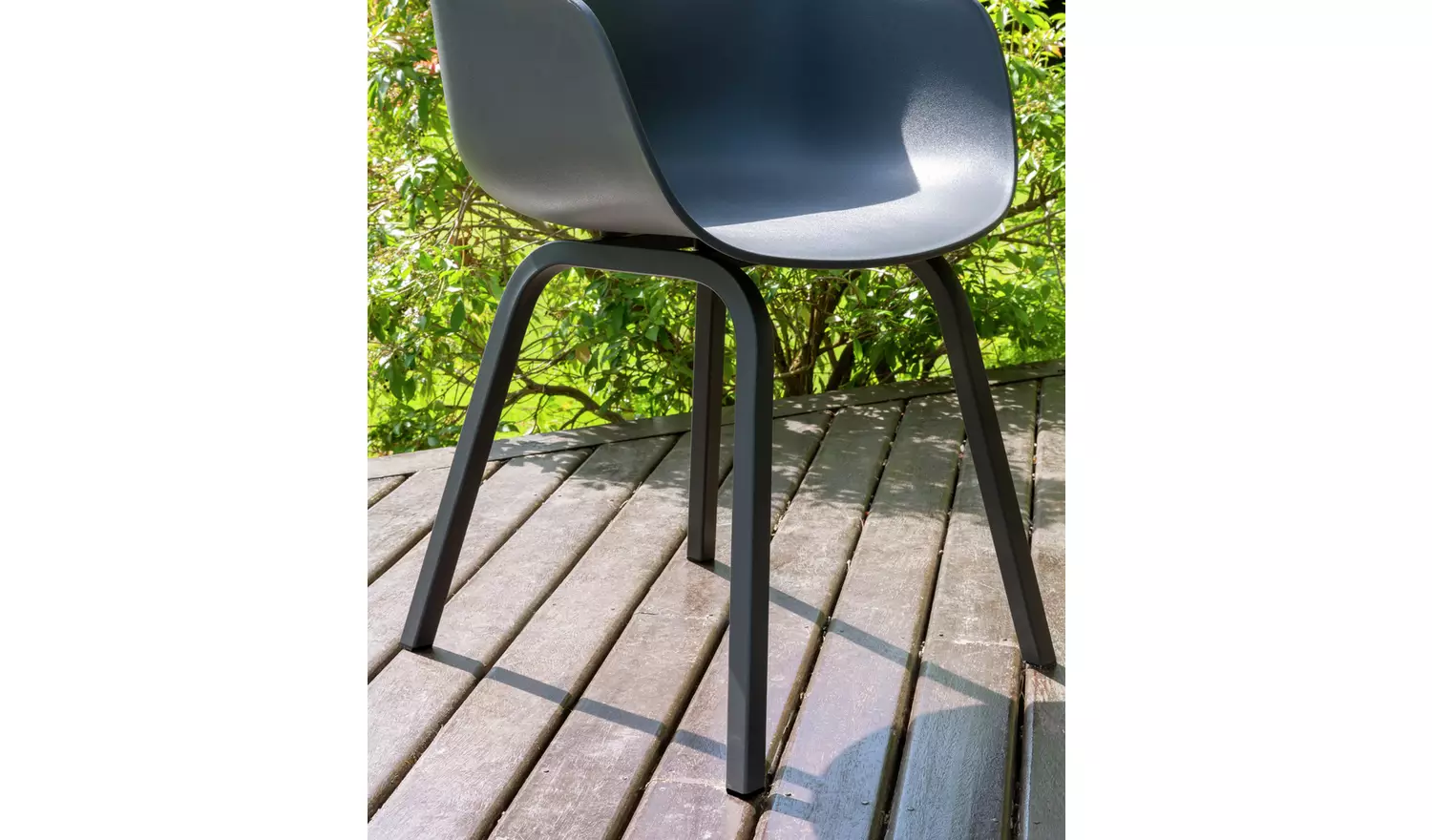 Habitat Aegaen 6 Seater Metal Patio Set - Grey