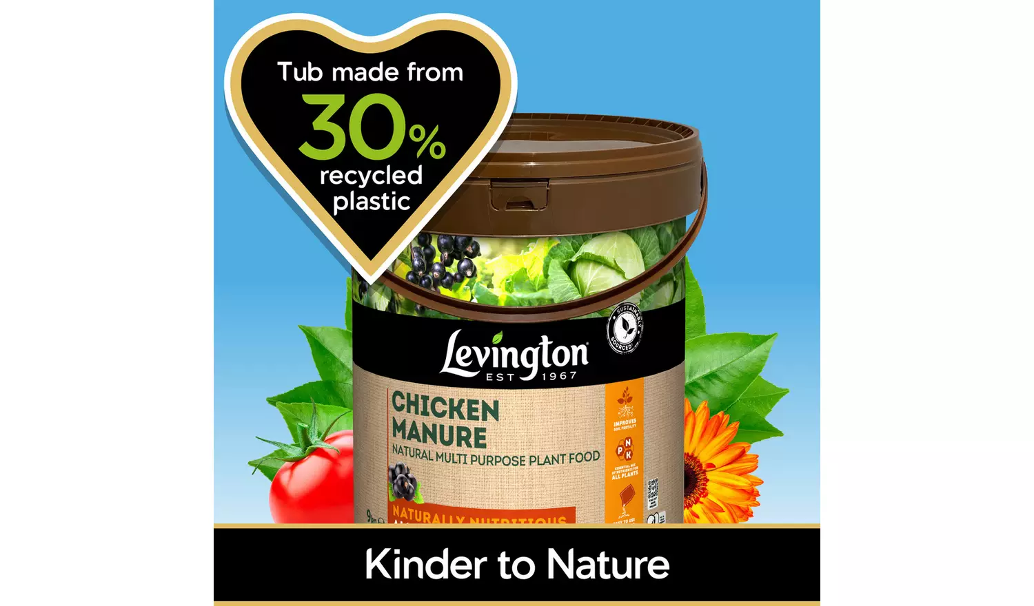 Levington Chicken Manure Multi Purpose Plant Food - 9kg