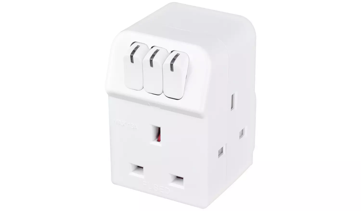 Masterplug 3-Way Individually Switched Adaptor