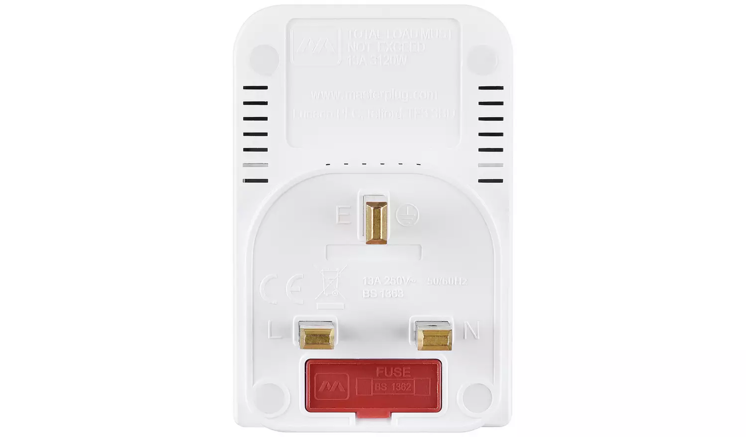 Masterplug 3-Way Individually Switched Adaptor