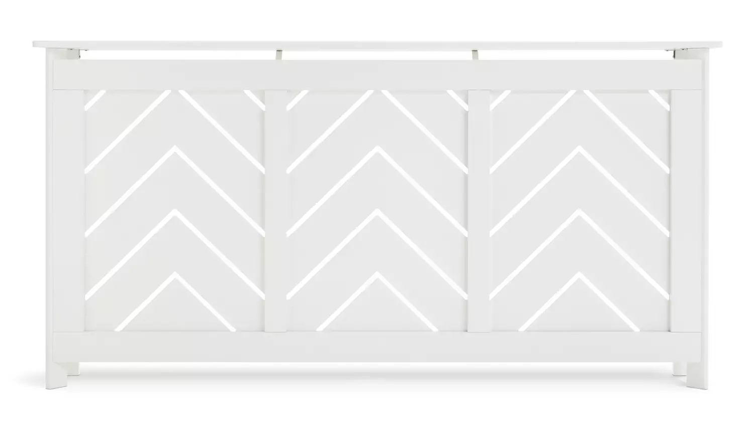Habitat Chevron Large Radiator Cover - White