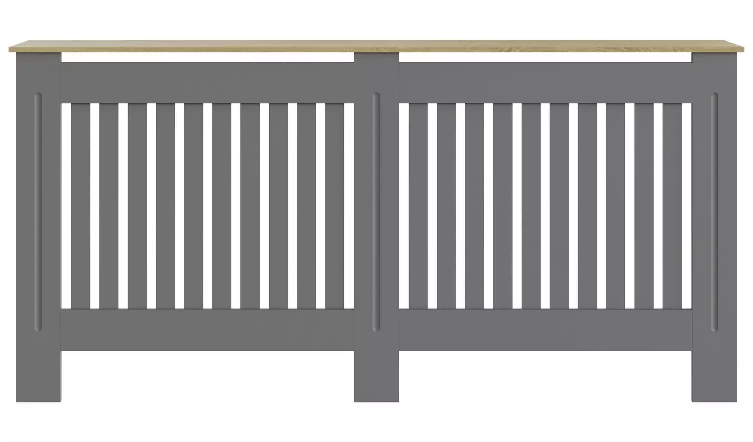 GFW Longslow Extra Large Radiator Cover - Grey & Oak