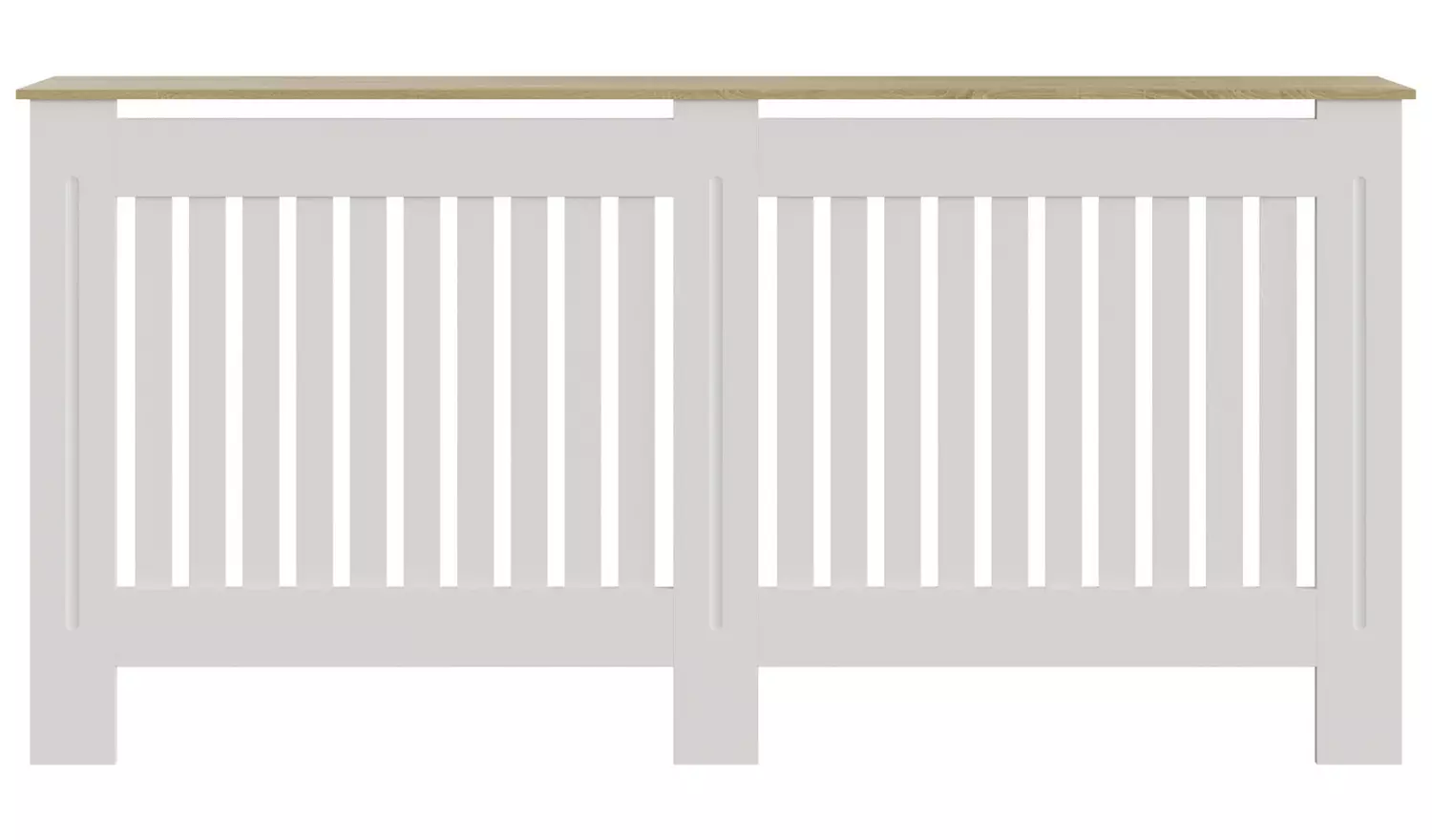 GFW Longslow Extra Large Radiator Cover - White & Oak