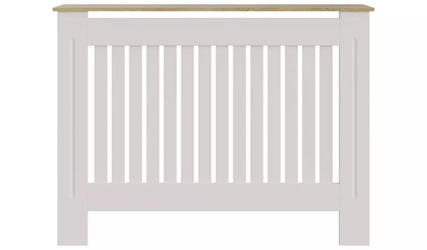 GFW Longslow Medium Radiator Cover - White & Oak