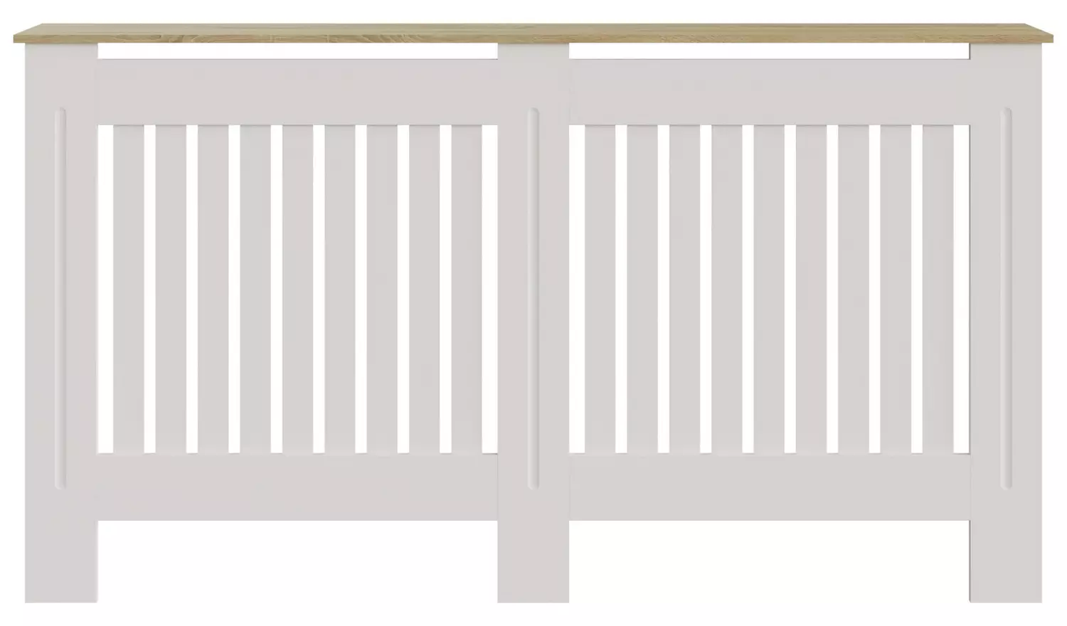 GFW Longslow Large Radiator Cover - White & Oak