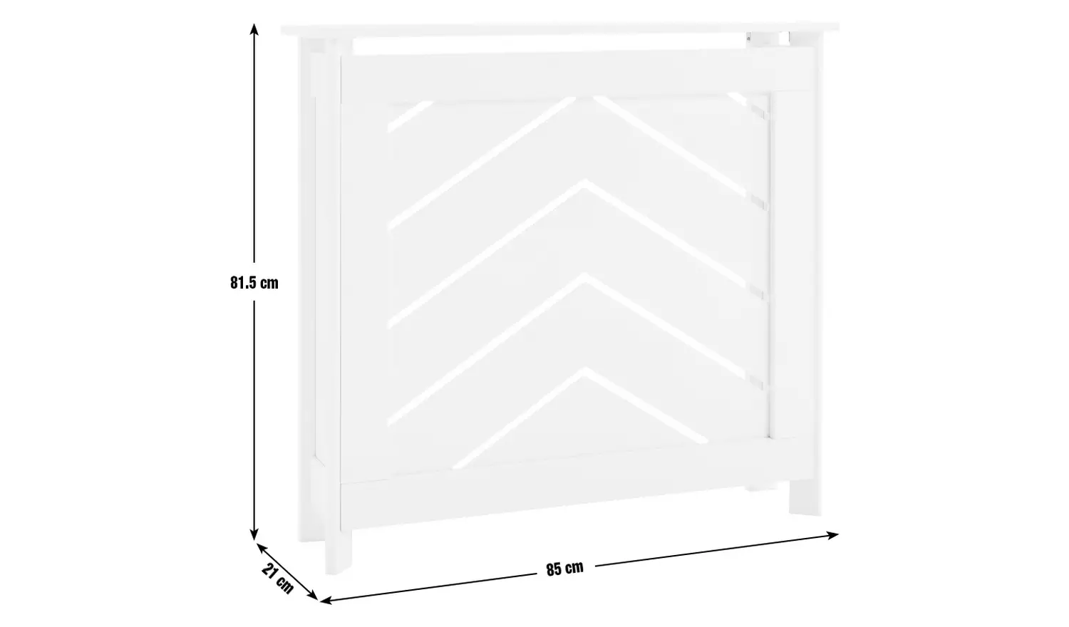 Habitat Chevron Mini Radiator Cover - Black