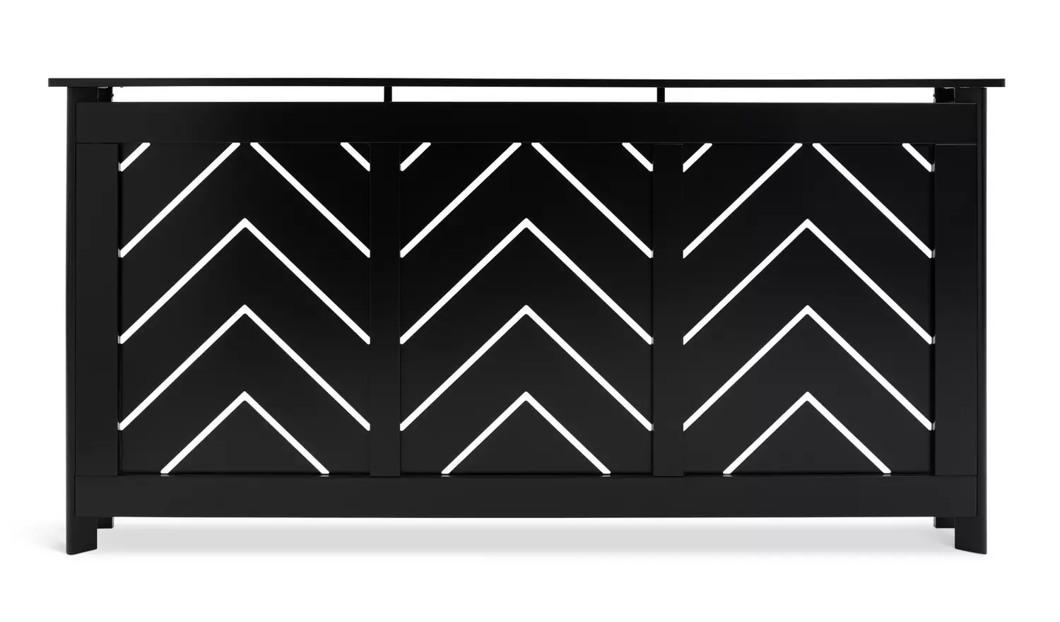 Habitat Chevron Large Radiator Cover - Black
