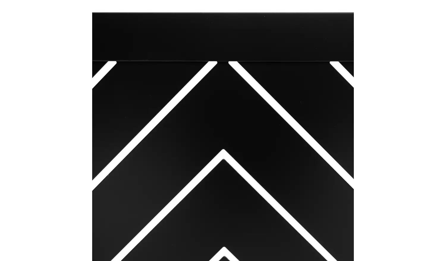 Habitat Chevron Large Radiator Cover - Black