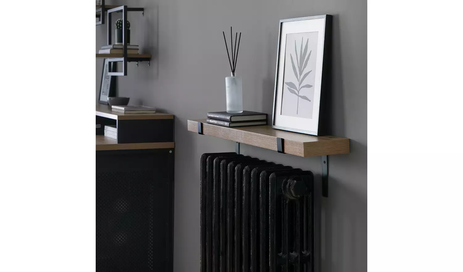 Argos Home Loft Living 90cm Radiator Shelf - Oak