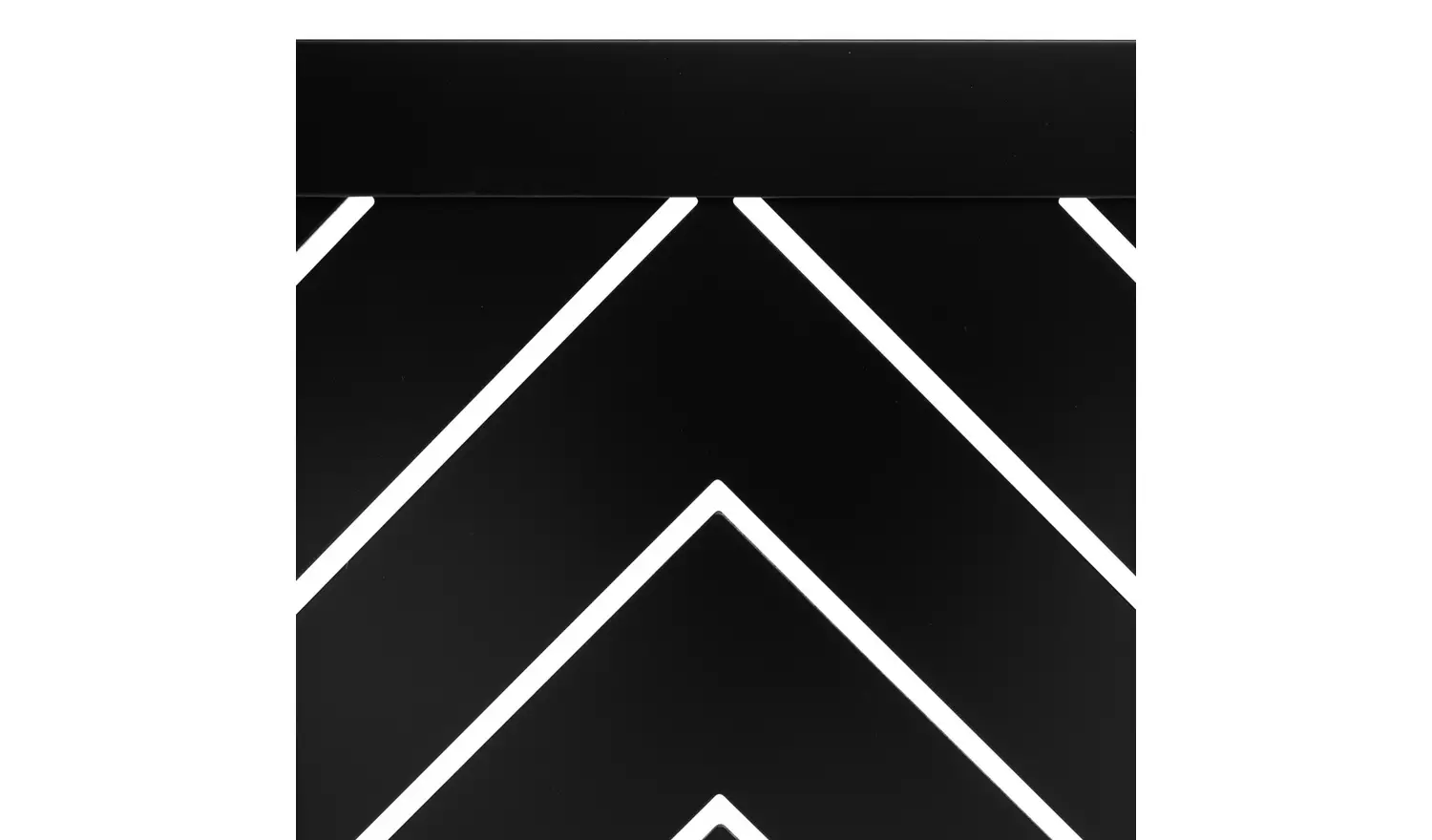 Habitat Chevron Small Radiator Cover - Black