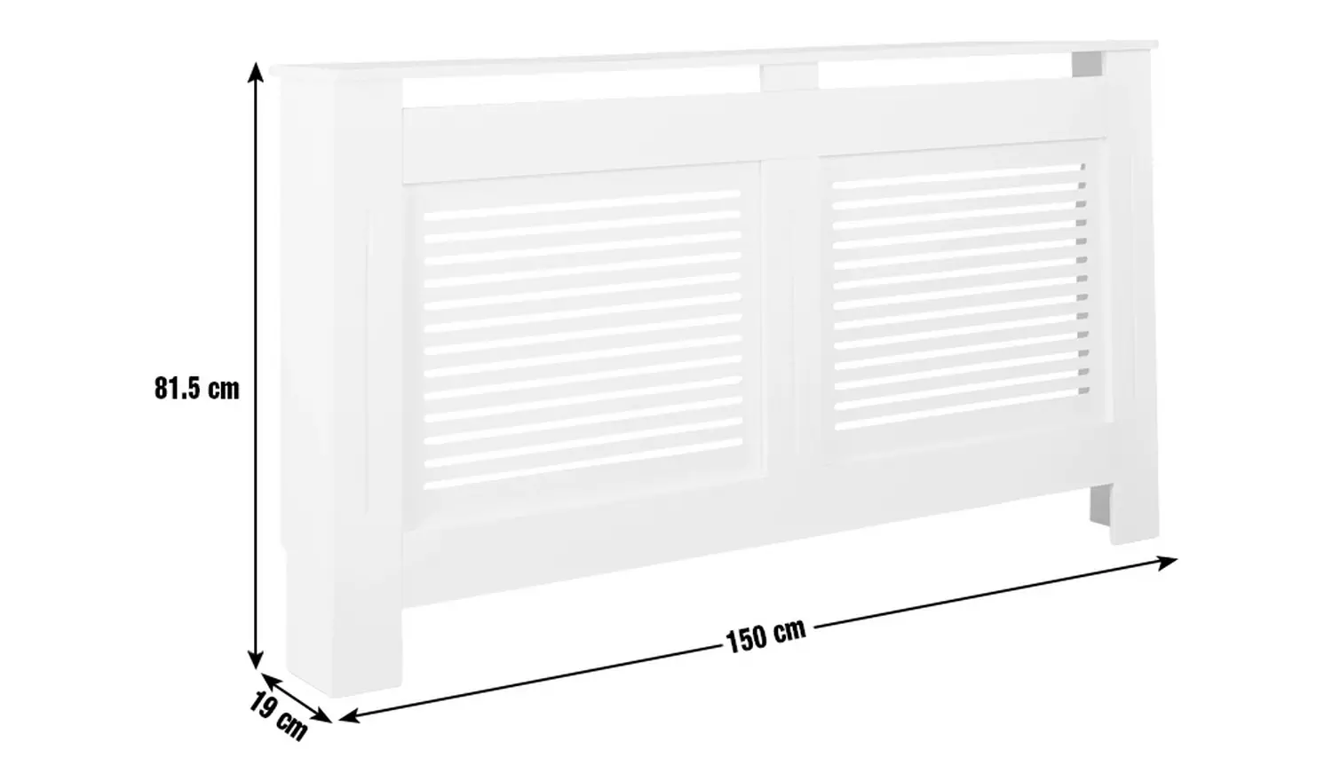Argos Home Austin Large Radiator Cover - White