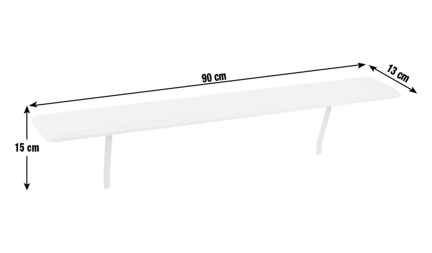 Argos Home Medium Radiator Shelf - White