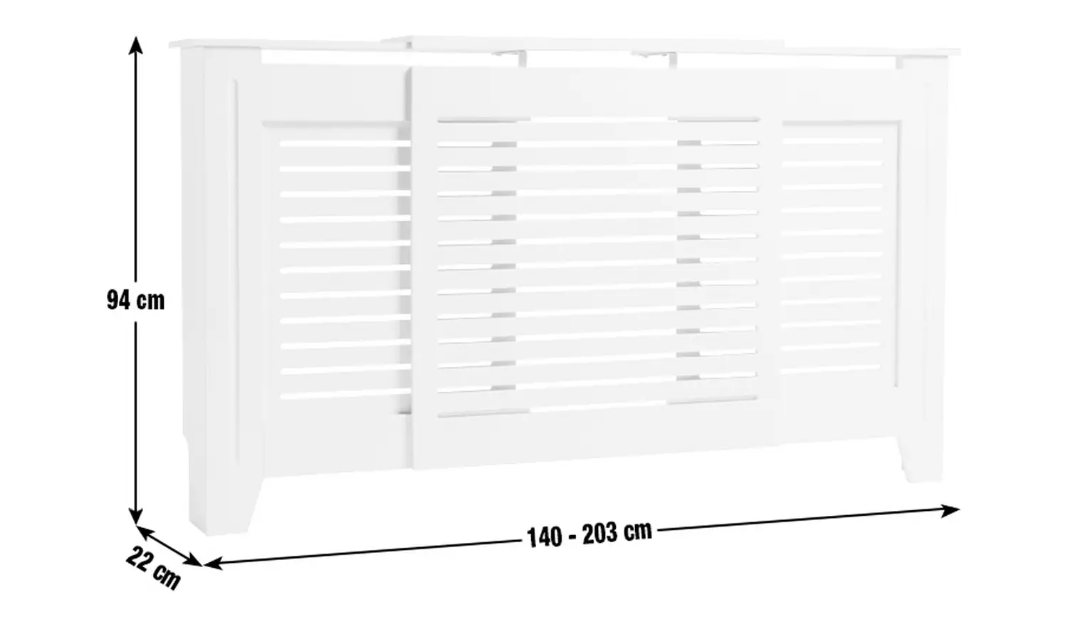 Argos Home Austin Extendable Radiator Cover - White