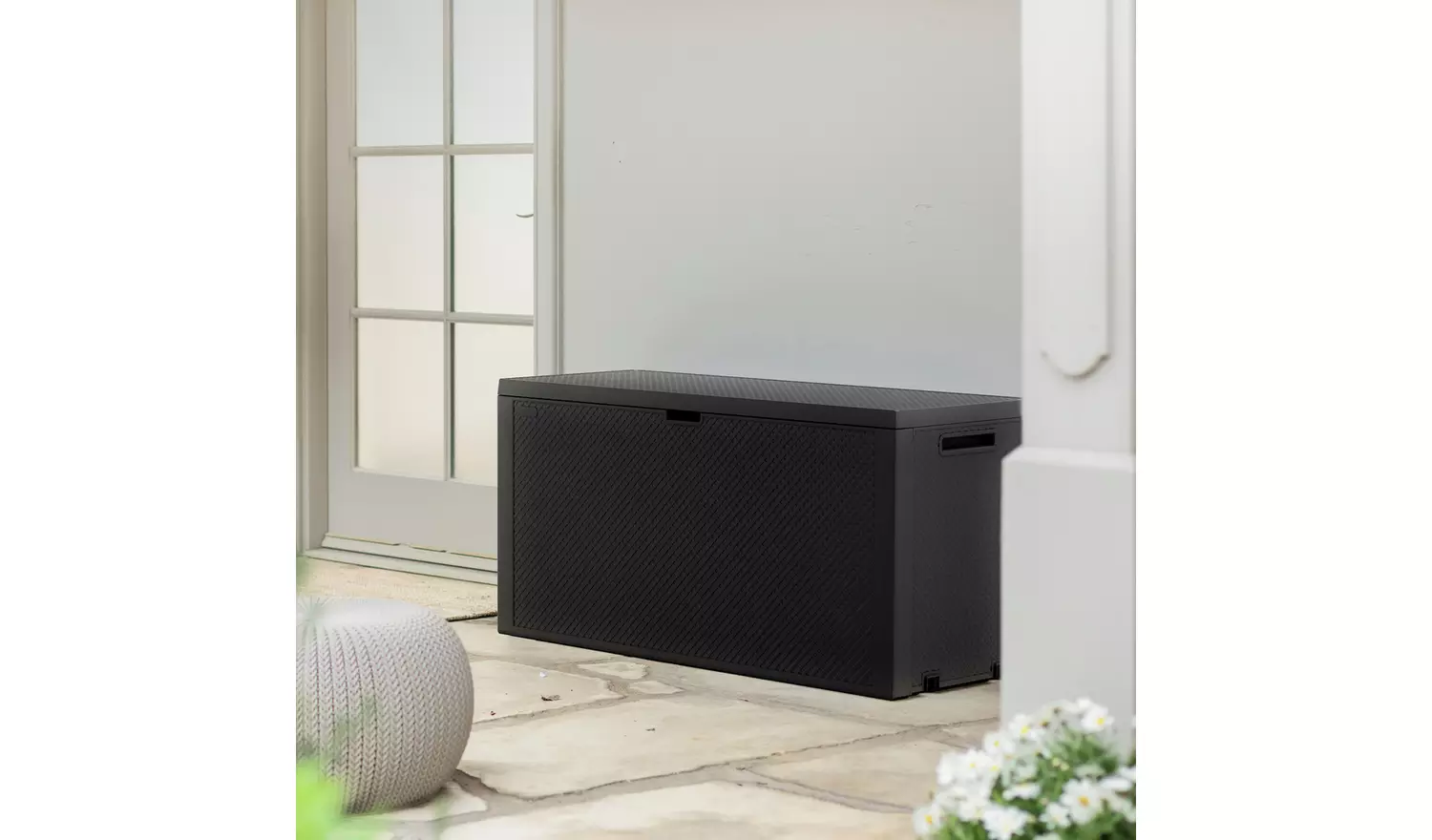 Keter Emily 277L Outdoor Garden Storage Box - Grey