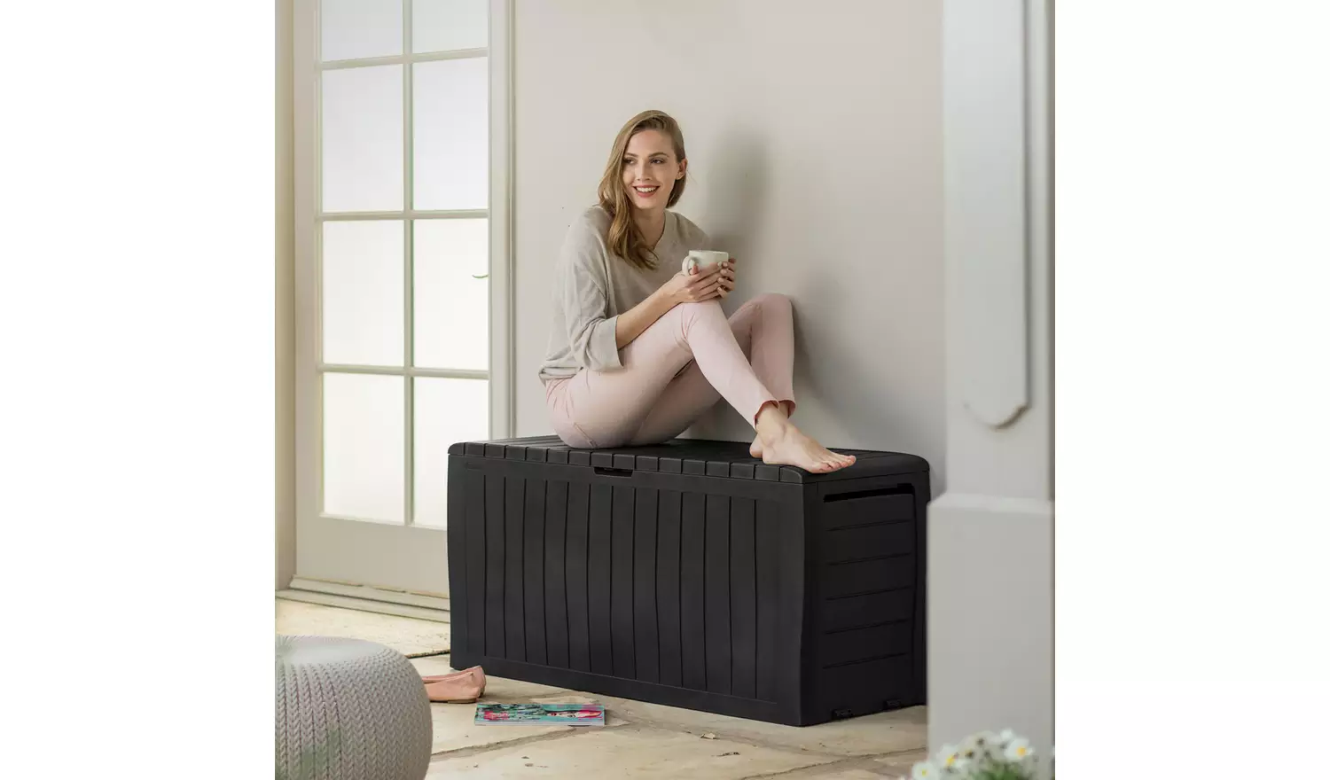 Keter Marvel+ 270L Outdoor Garden Storage Box - Grey