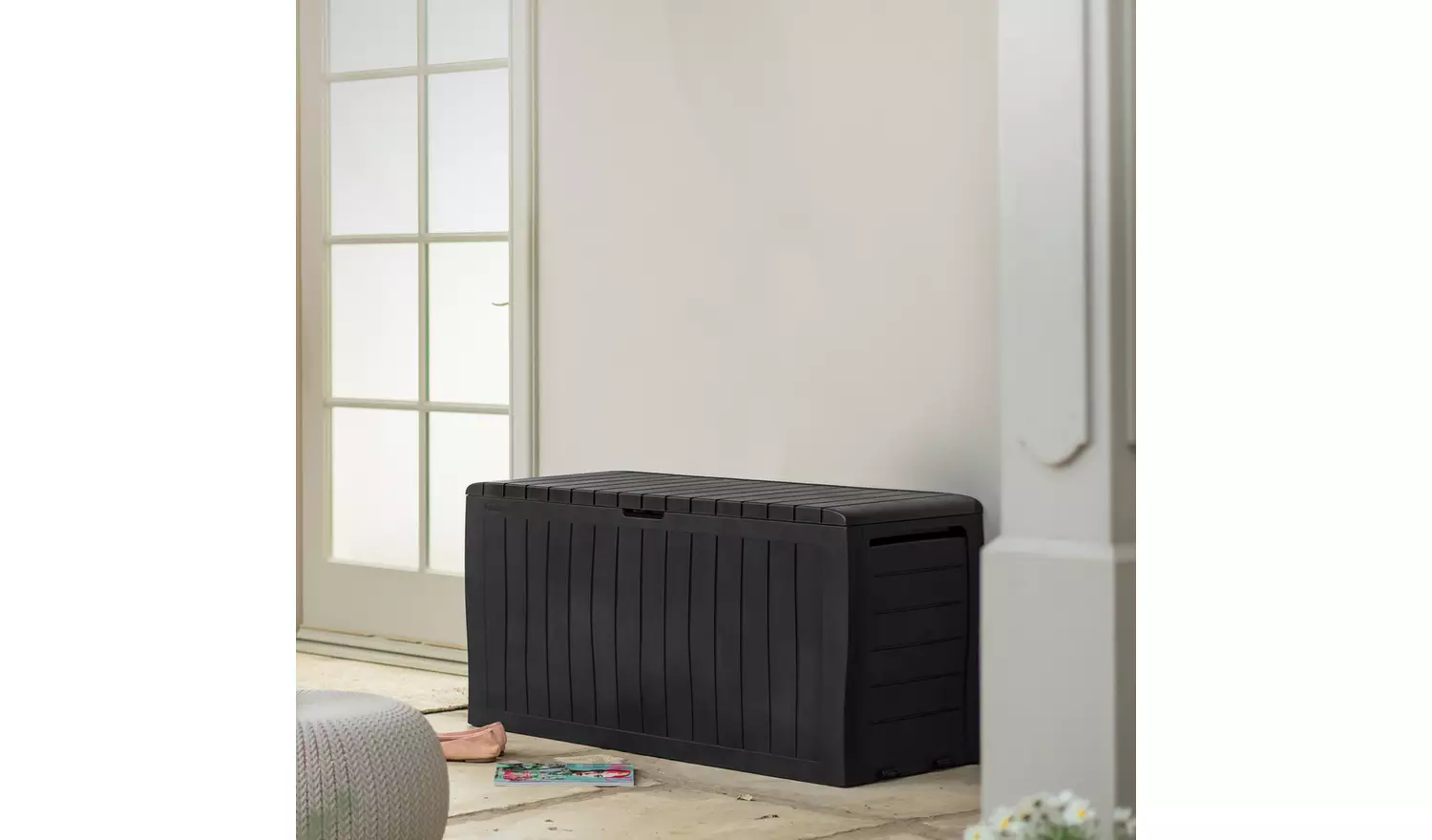 Keter Marvel+ 270L Outdoor Garden Storage Box - Grey