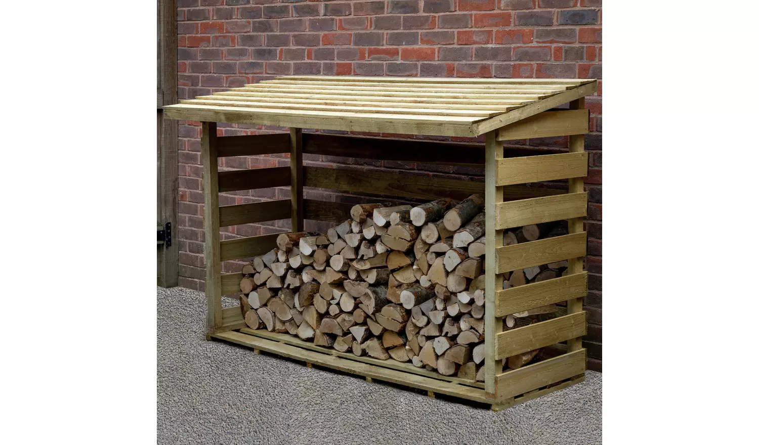 Forest Large Pent Log Store