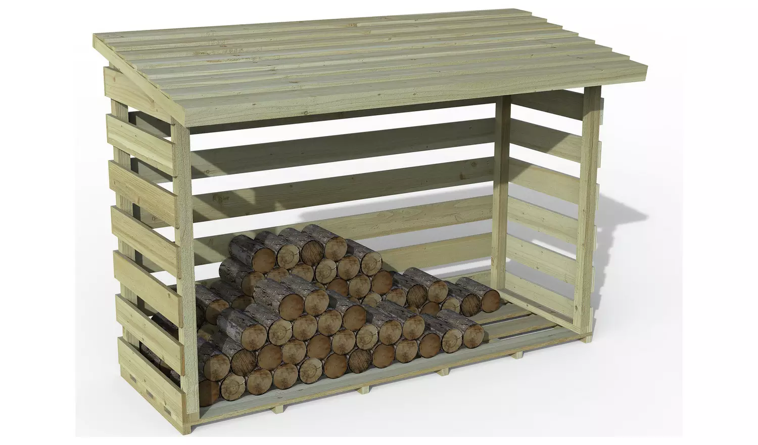 Forest Large Pent Log Store