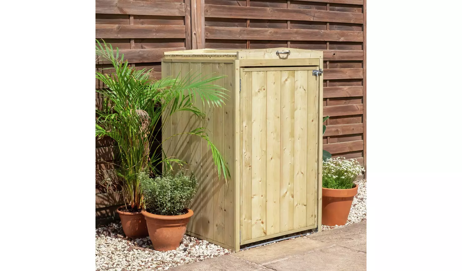 Mercia Premium Pressure Treated Wooden Single Bin Store