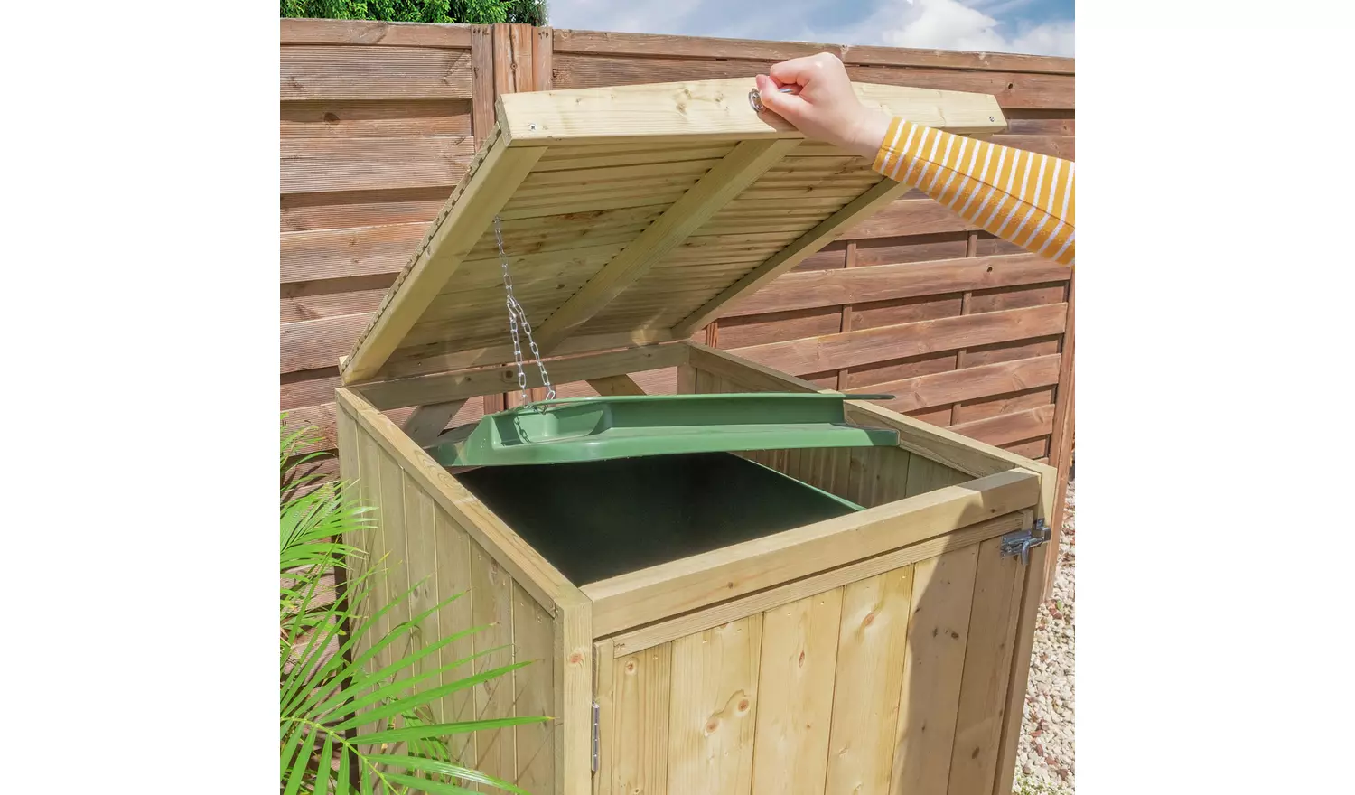 Mercia Premium Pressure Treated Wooden Single Bin Store