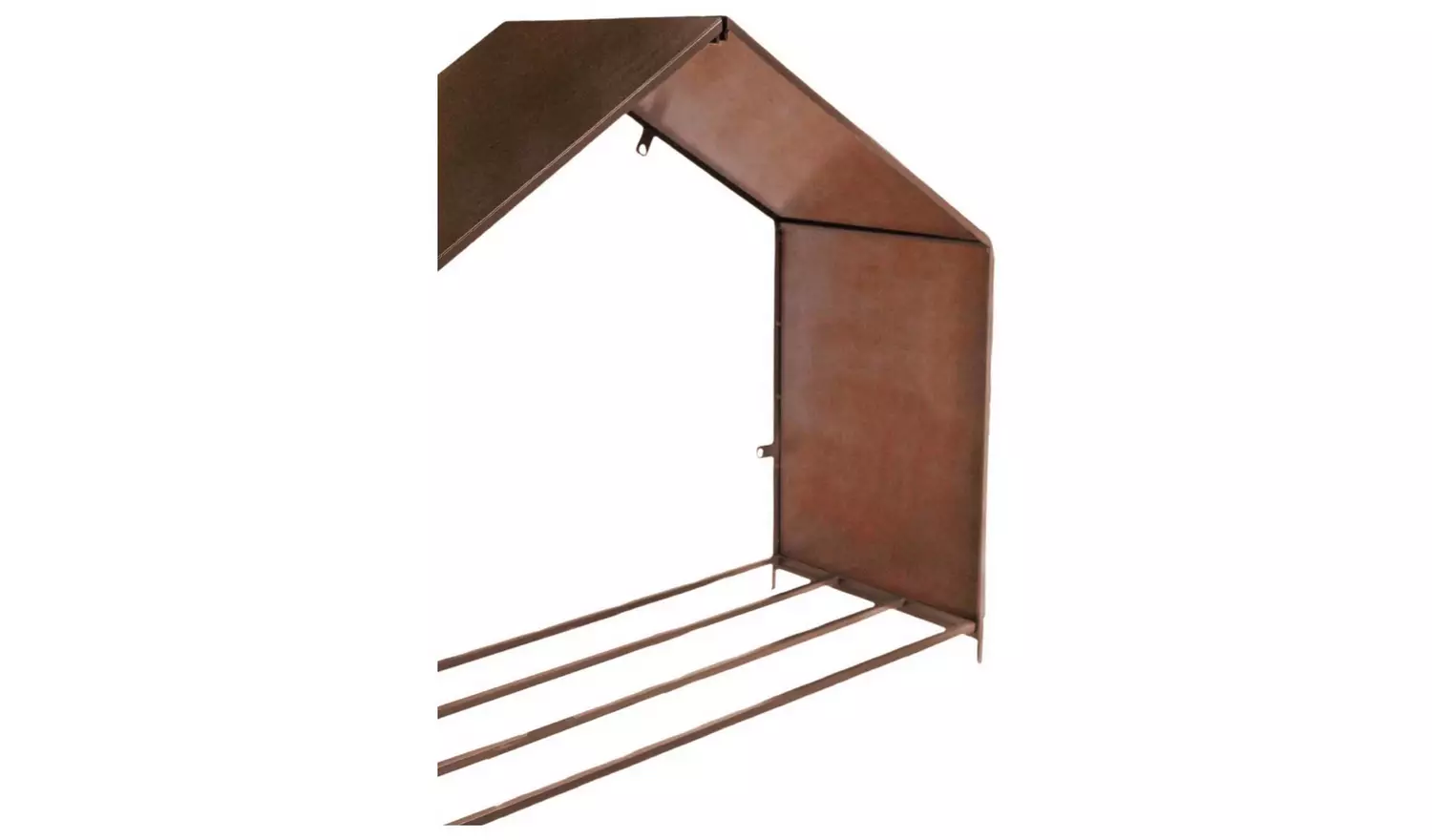 Ivyline Outdoor House Rust Log Storage