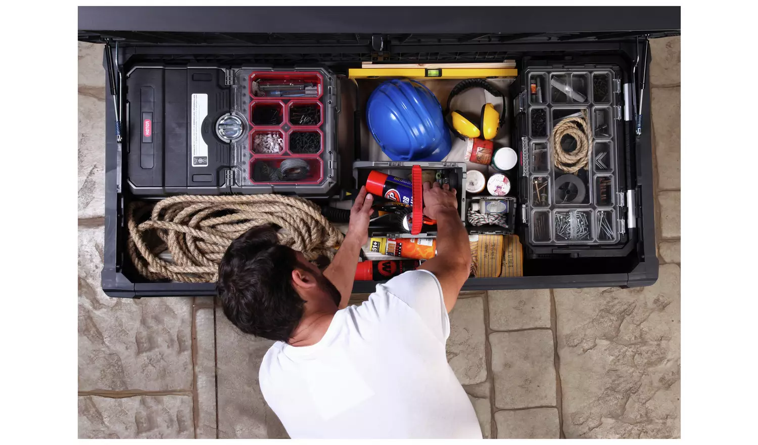 Keter Premier 570L Outdoor Garden Storage Box - Grey