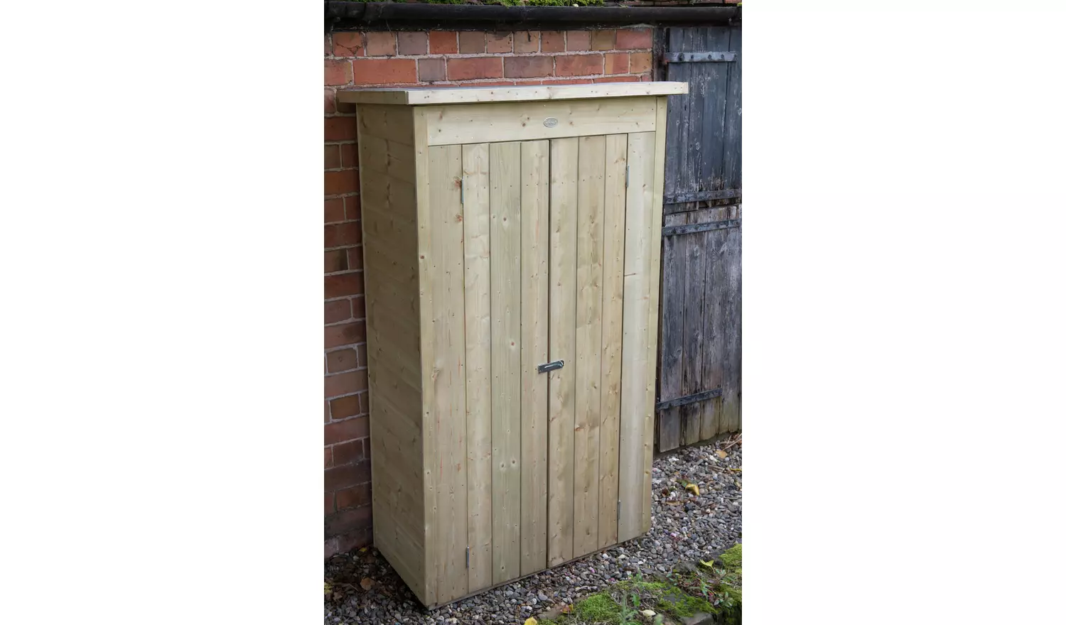 Forest Garden 750L Pent Tall Garden Storage Box - Brown