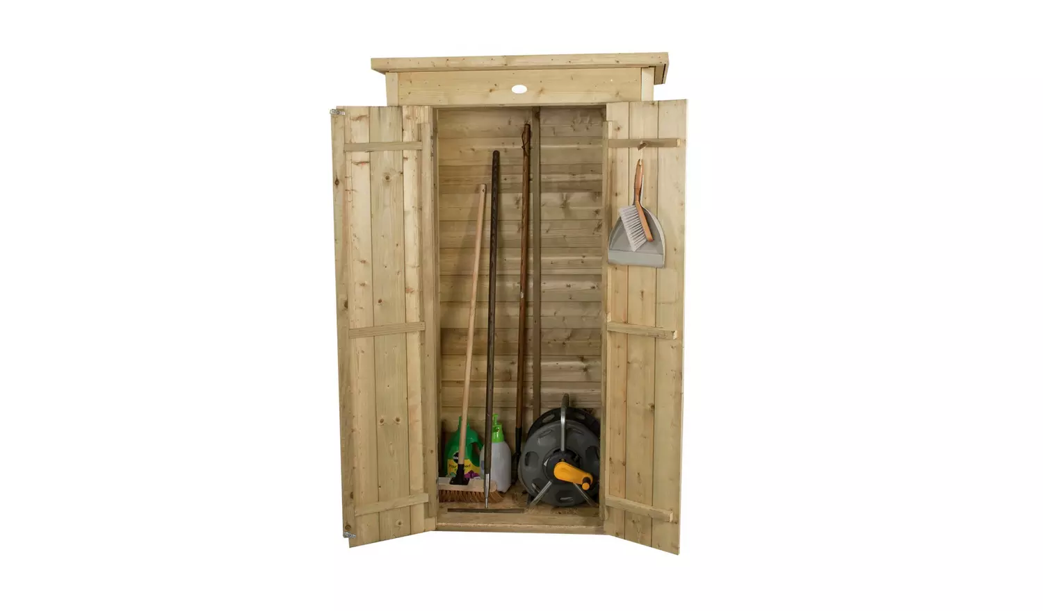 Forest Garden 750L Pent Tall Garden Storage Box - Brown