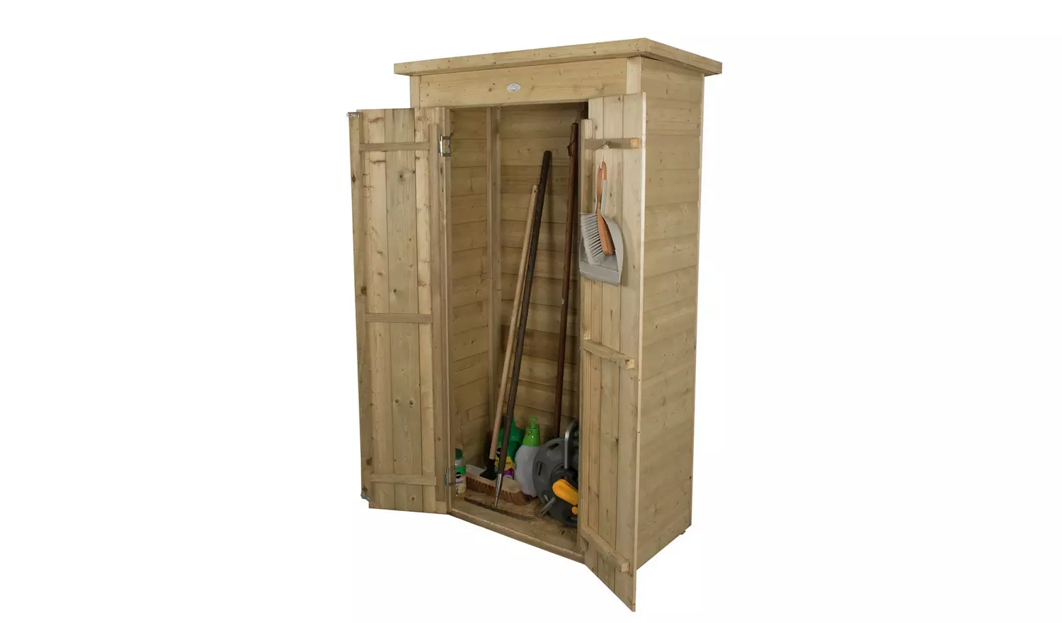 Forest Garden 750L Pent Tall Garden Storage Box - Brown