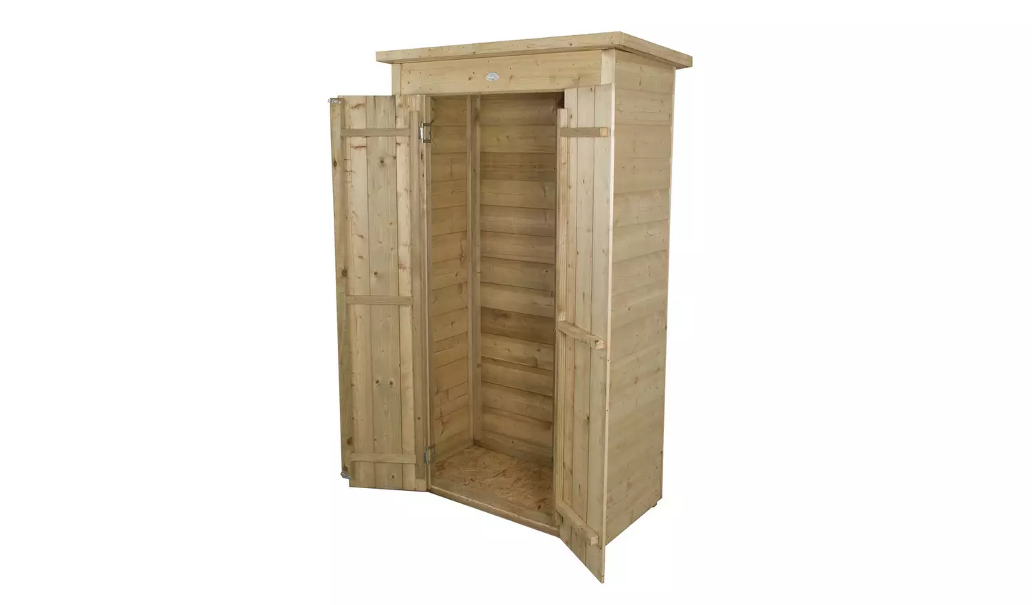 Forest Garden 750L Pent Tall Garden Storage Box - Brown