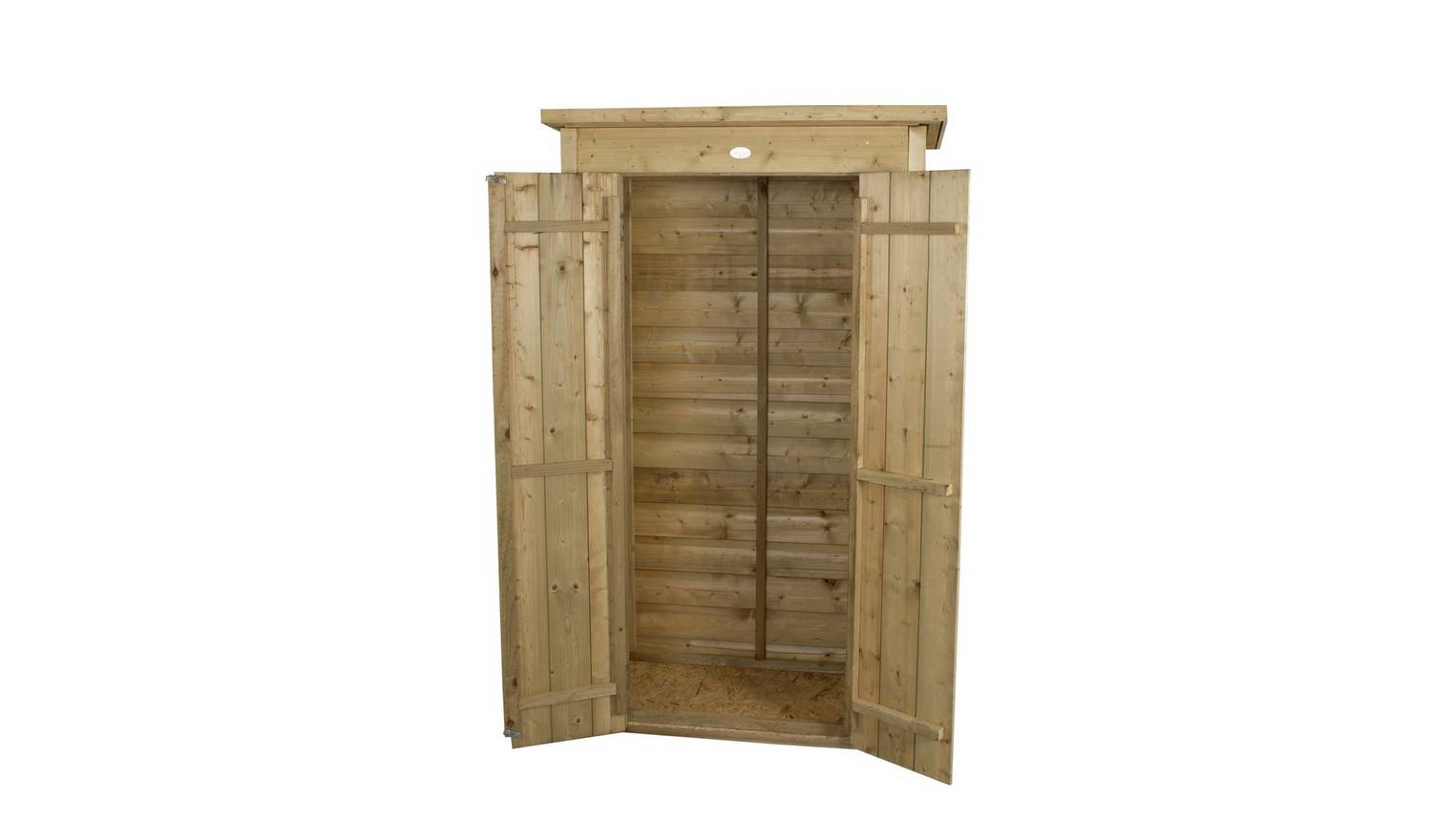 Forest Garden 750L Pent Tall Garden Storage Box - Brown